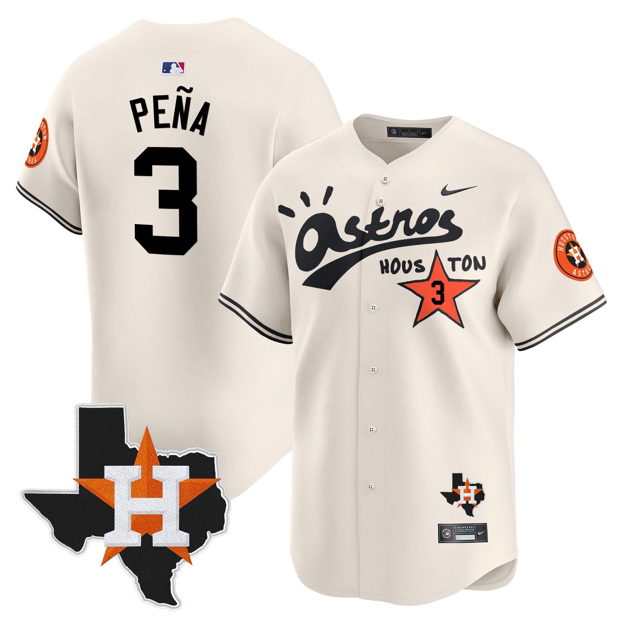 Men’s Houston Cactus Jack Style Vapor Premier Limited Jersey – Stitched
