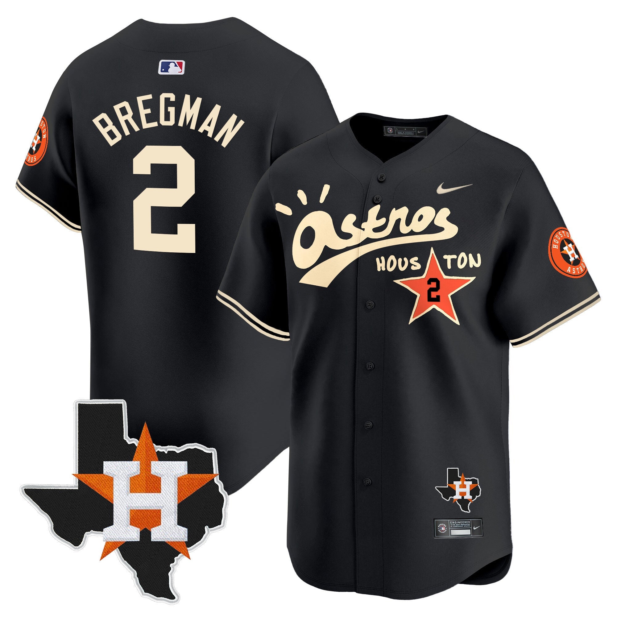 Men’s Houston Cactus Jack Style Vapor Premier Limited Jersey – Stitched