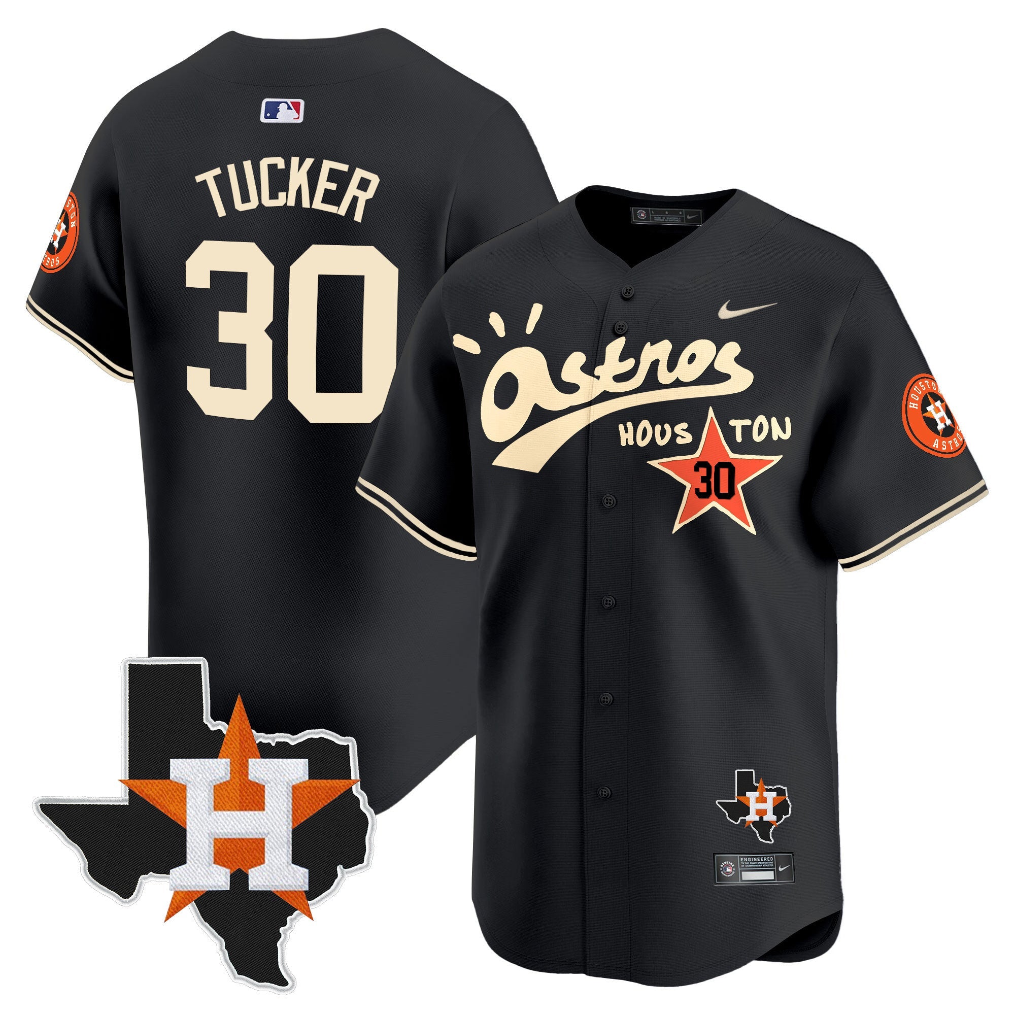 Men’s Houston Cactus Jack Style Vapor Premier Limited Jersey – Stitched