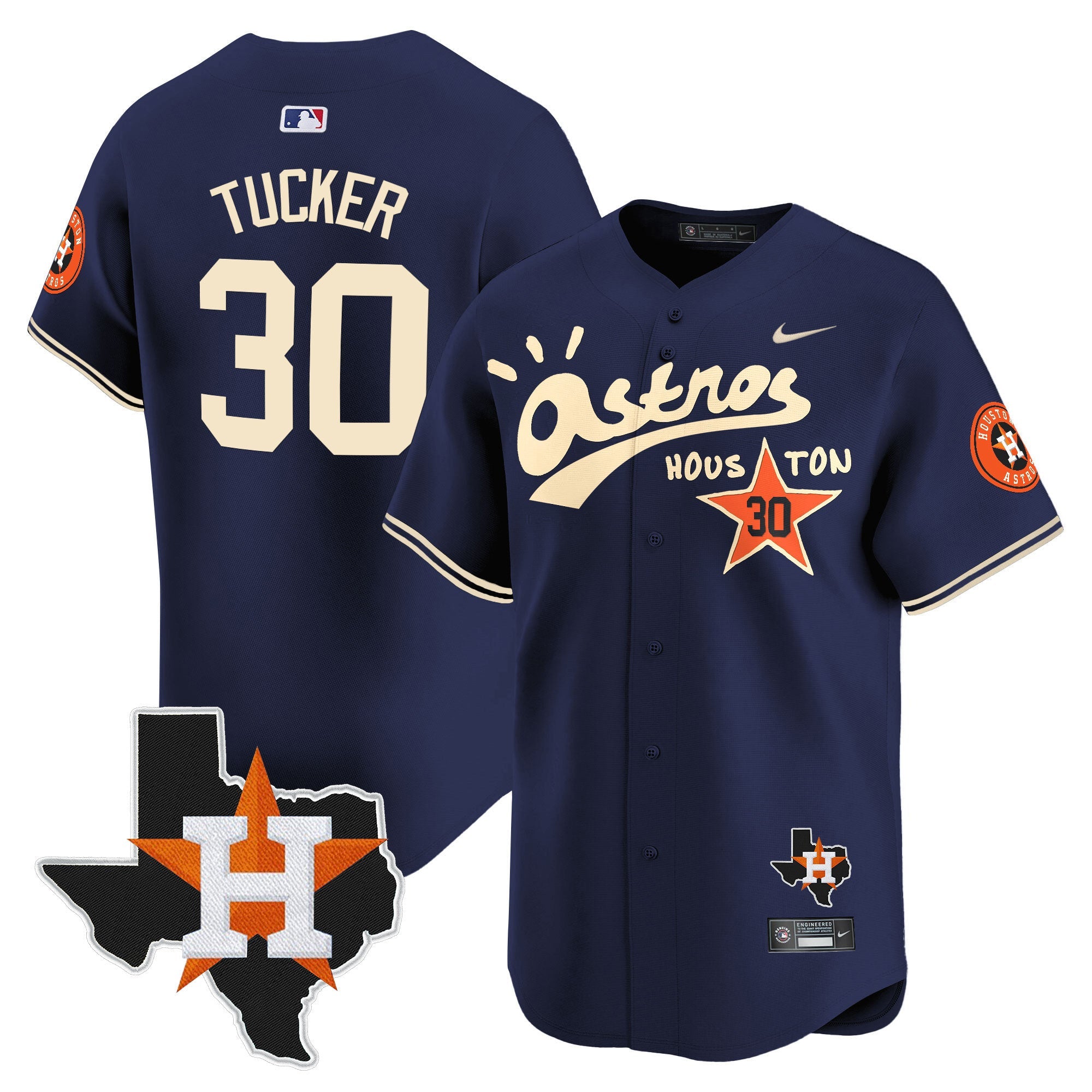 Men’s Houston Cactus Jack Style Vapor Premier Limited Jersey – Stitched