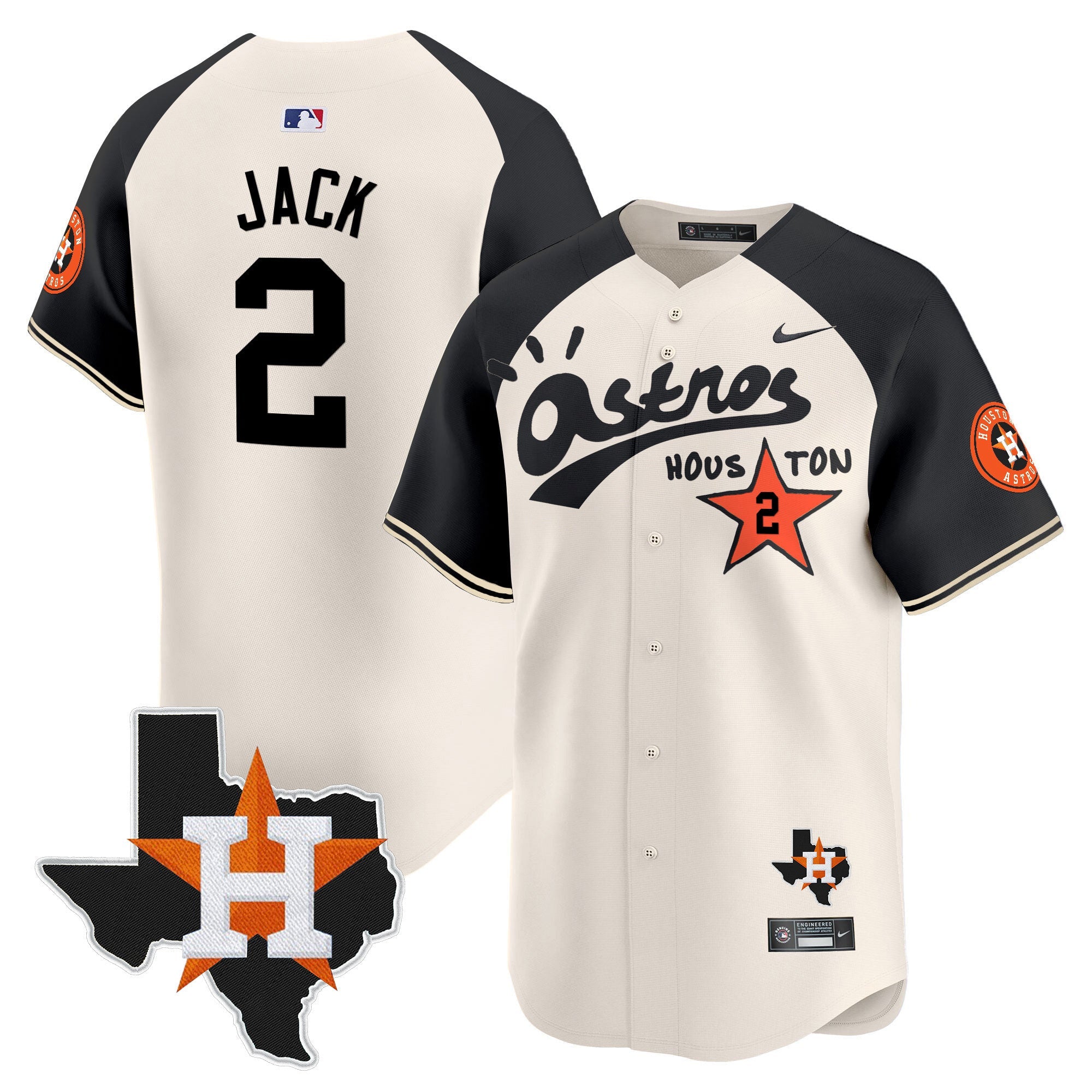 Men’s Houston Cactus Jack Style Vapor Premier Limited Jersey – Stitched