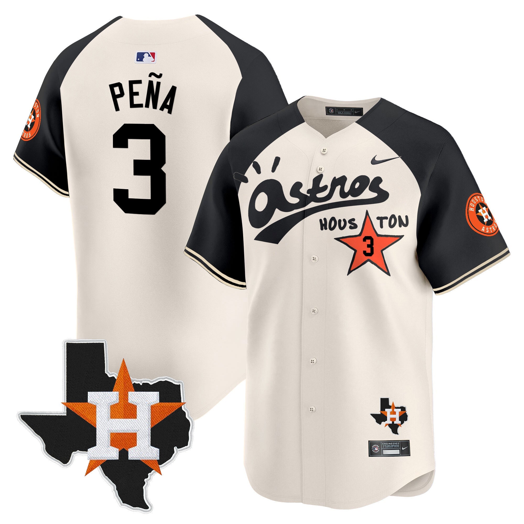 Men’s Houston Cactus Jack Style Vapor Premier Limited Jersey – Stitched