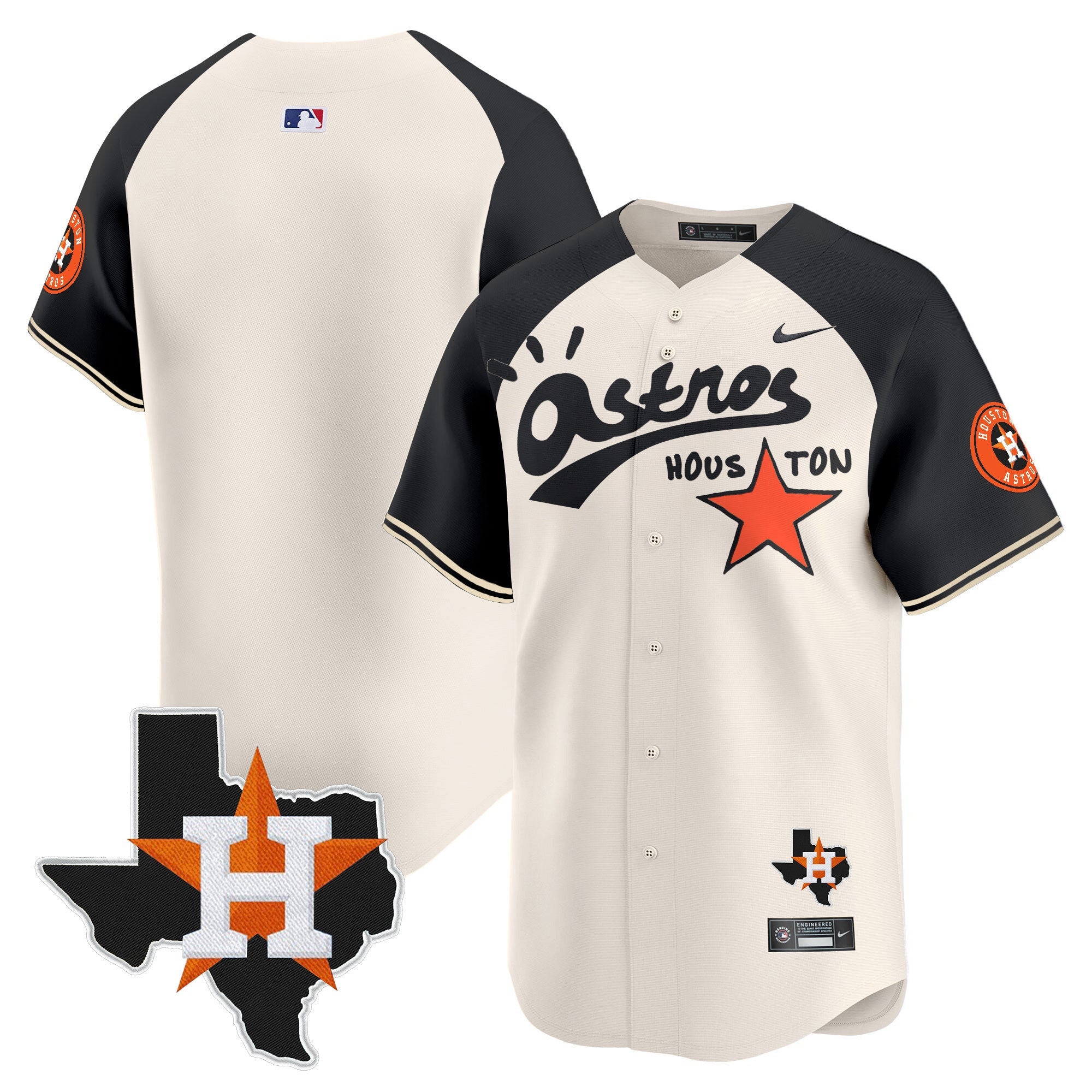 Men’s Houston Cactus Jack Style Vapor Premier Limited Jersey – Stitched