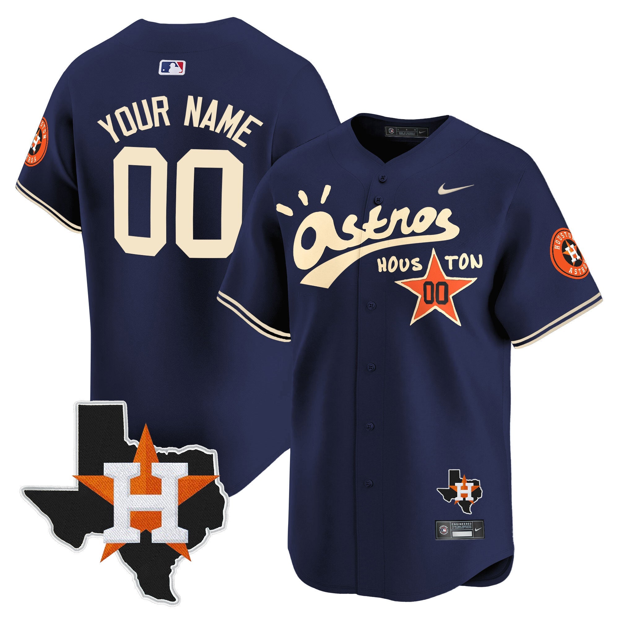 Houston Cactus Jack Style Vapor Premier Limited Custom Jersey – Stitched