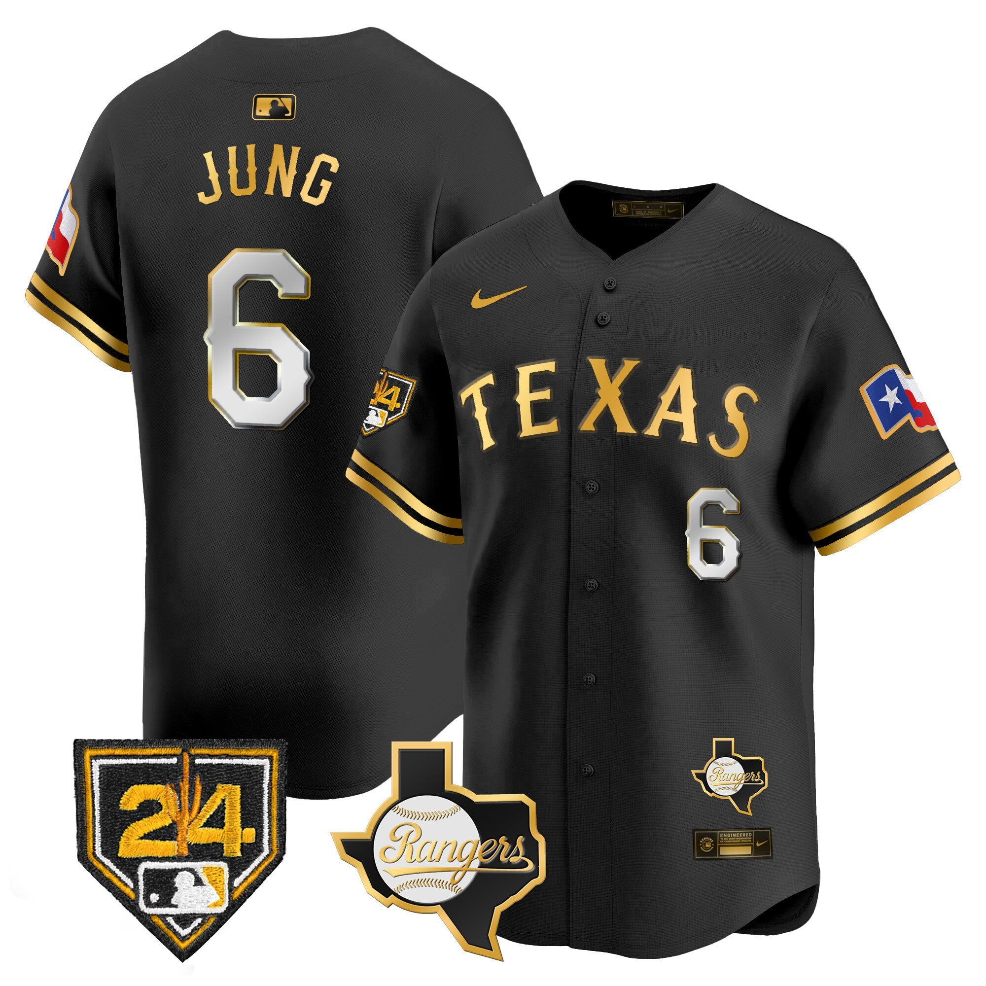 Men’s Texas 2024 Spring Training Patch Vapor Premier Limited Jersey
