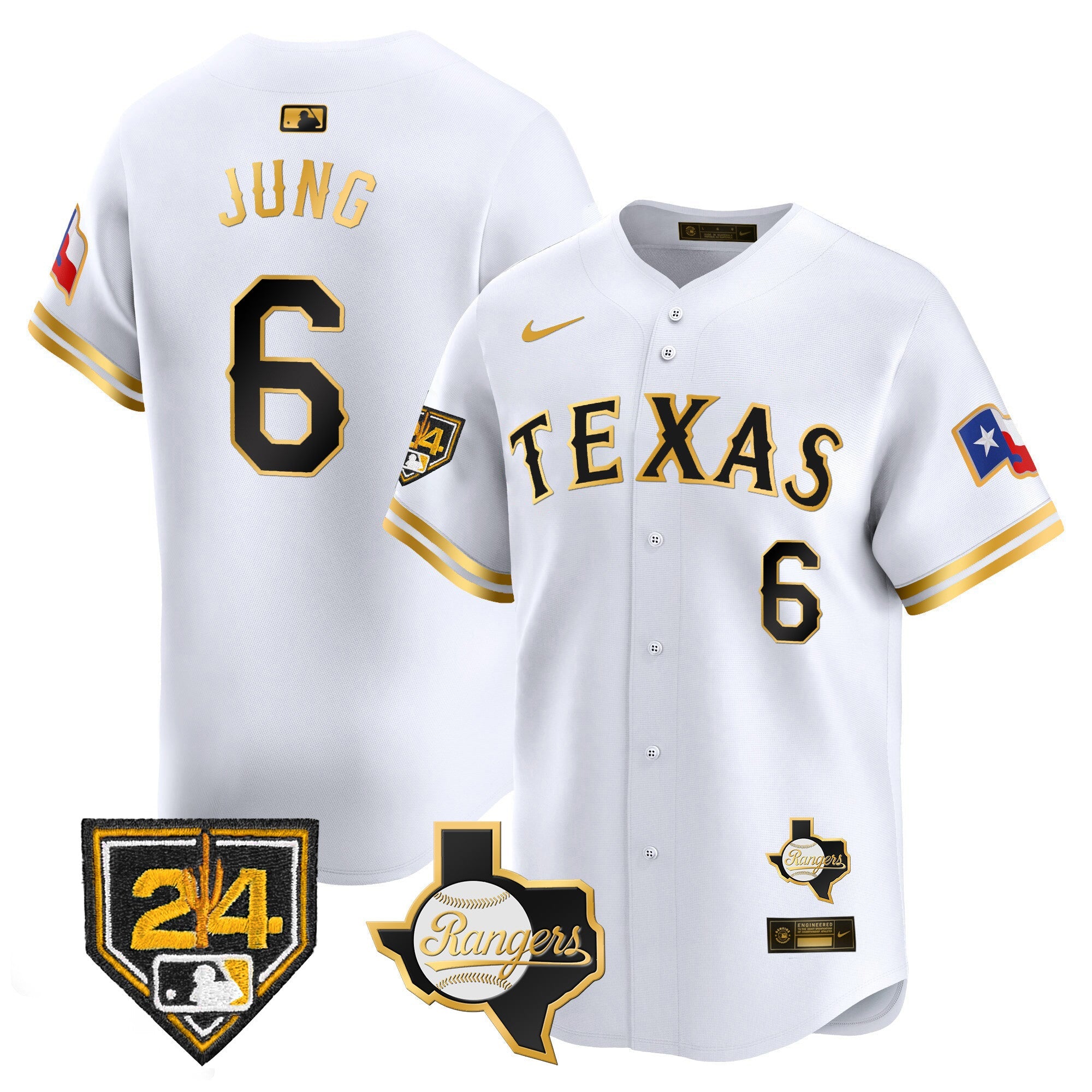 Men’s Texas 2024 Spring Training Patch Vapor Premier Limited Jersey