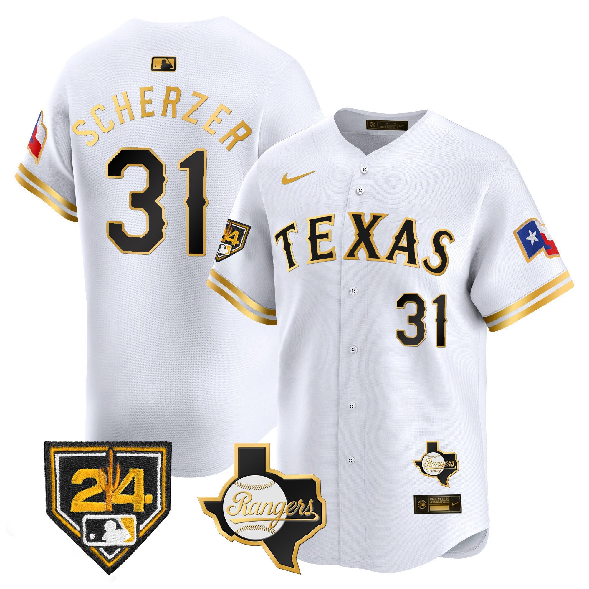 Men’s Texas 2024 Spring Training Patch Vapor Premier Limited Jersey