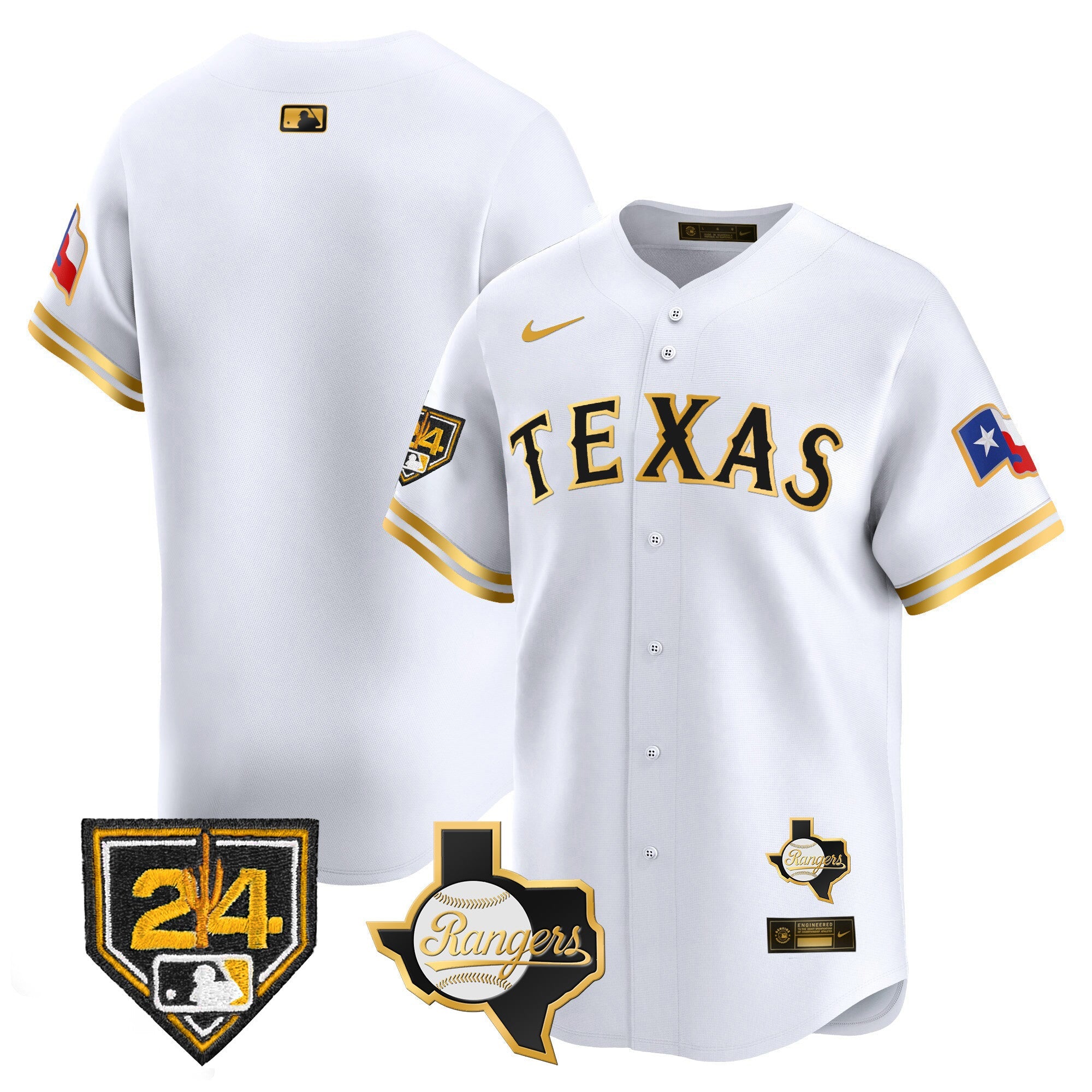 Men’s Texas 2024 Spring Training Patch Vapor Premier Limited Jersey