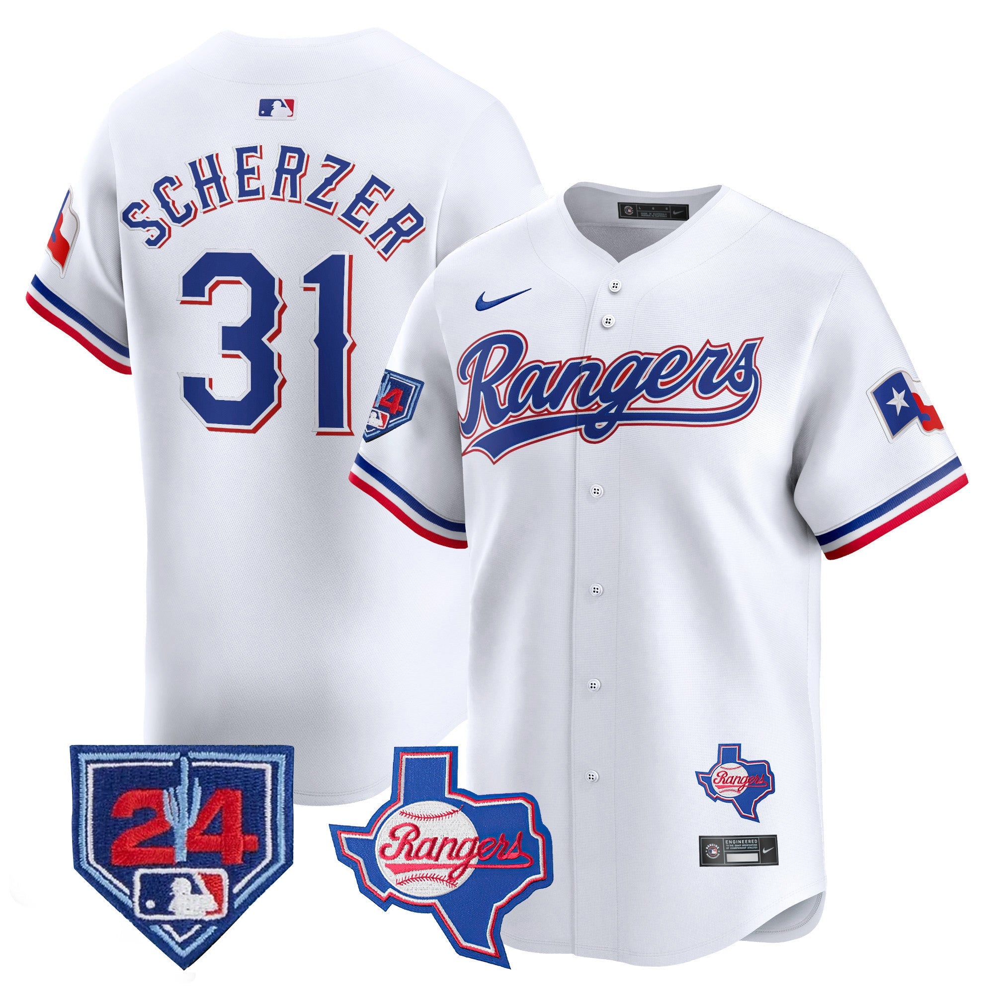 Men’s Texas 2024 Spring Training Patch Vapor Premier Limited Jersey