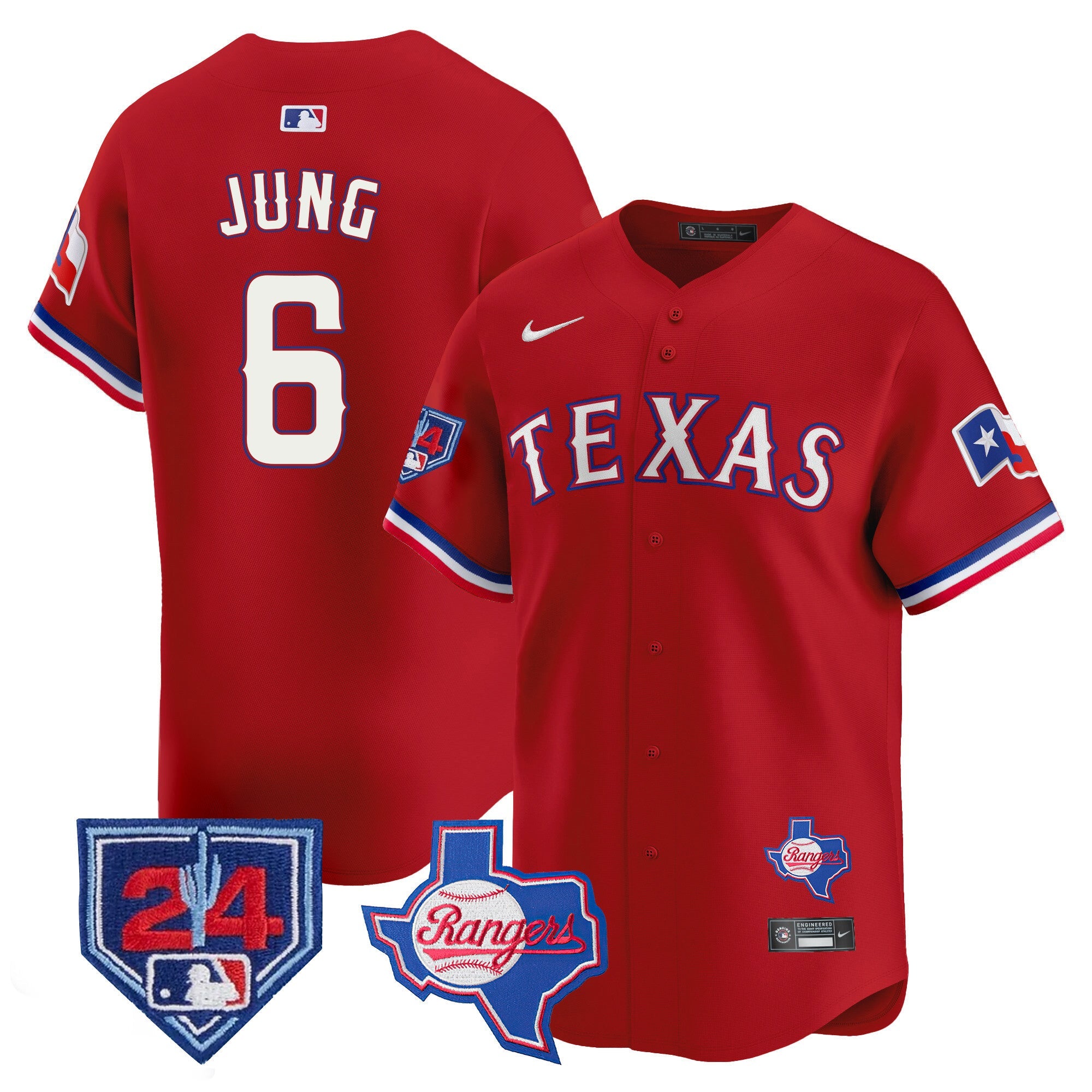 Men’s Texas 2024 Spring Training Patch Vapor Premier Limited Jersey