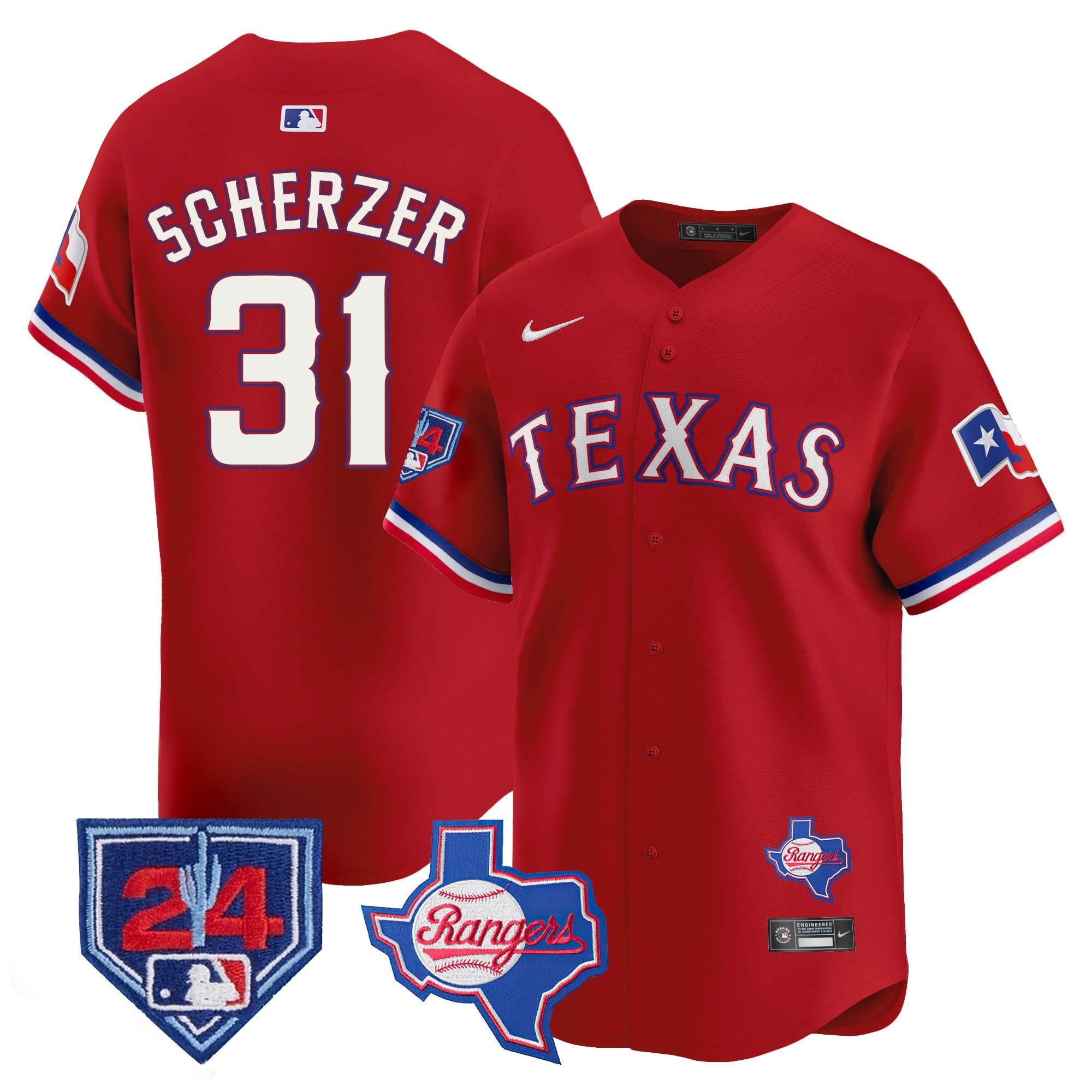 Men’s Texas 2024 Spring Training Patch Vapor Premier Limited Jersey