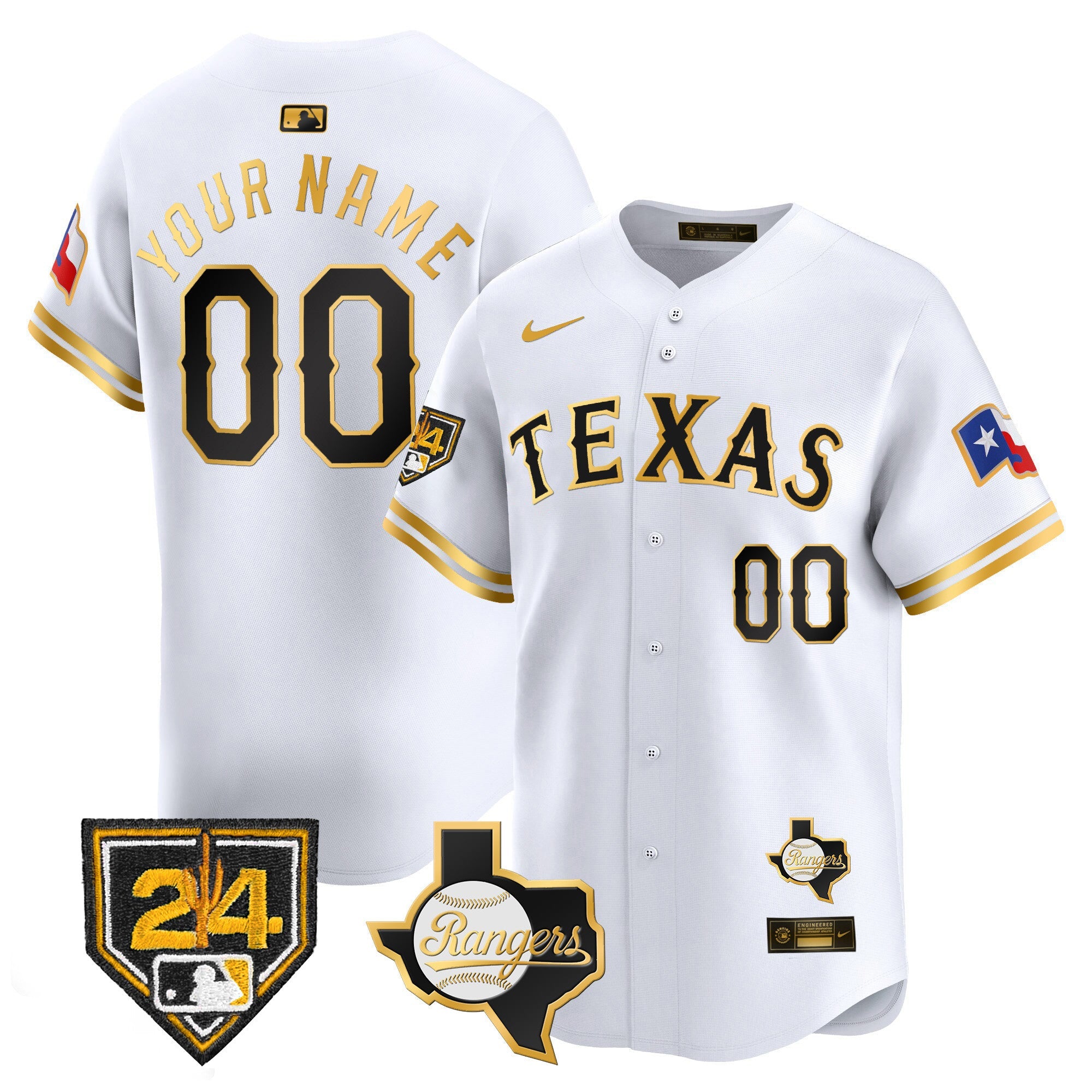 Texas 2024 Spring Training Patch Vapor Premier Limited Custom Jersey