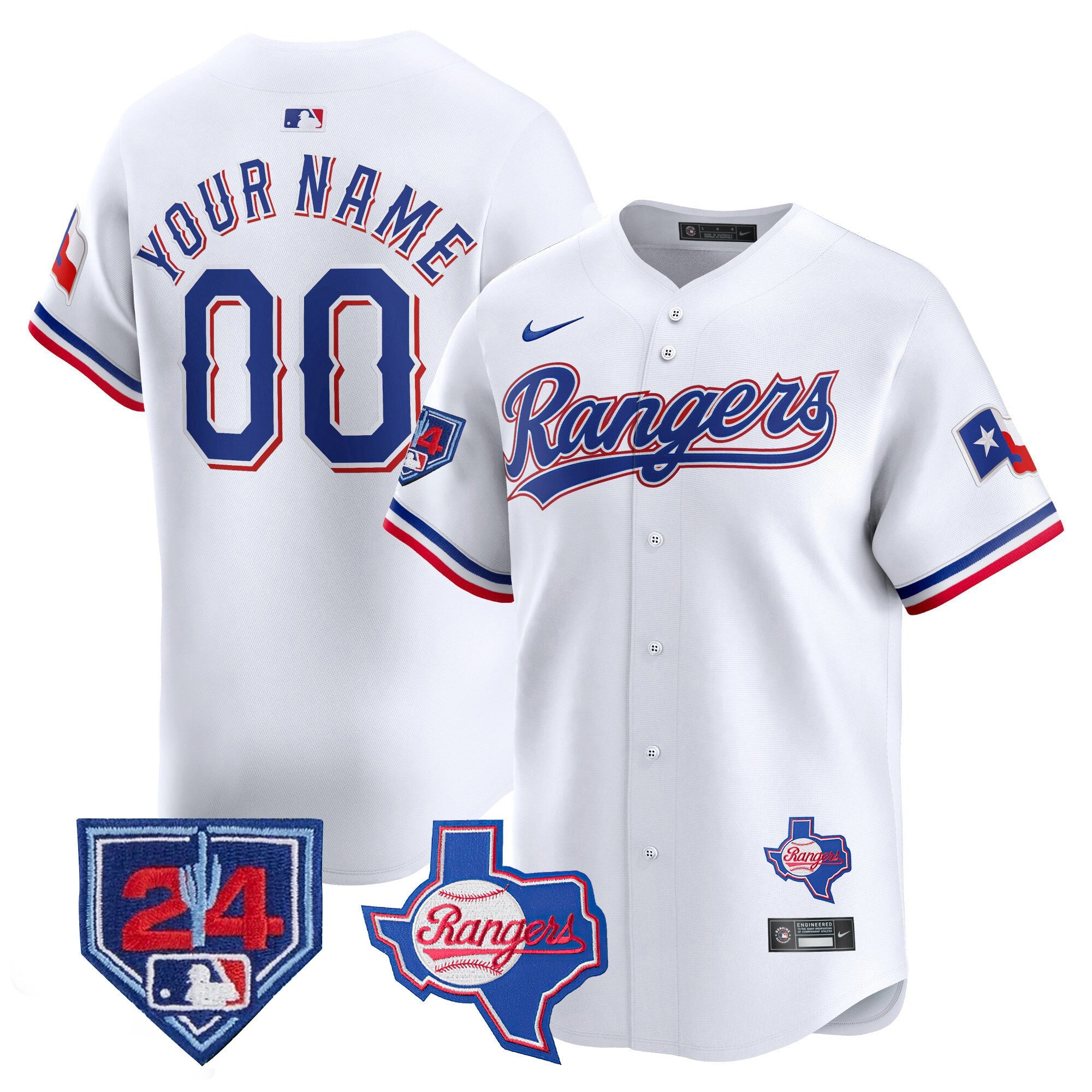 Texas 2024 Spring Training Patch Vapor Premier Limited Custom Jersey