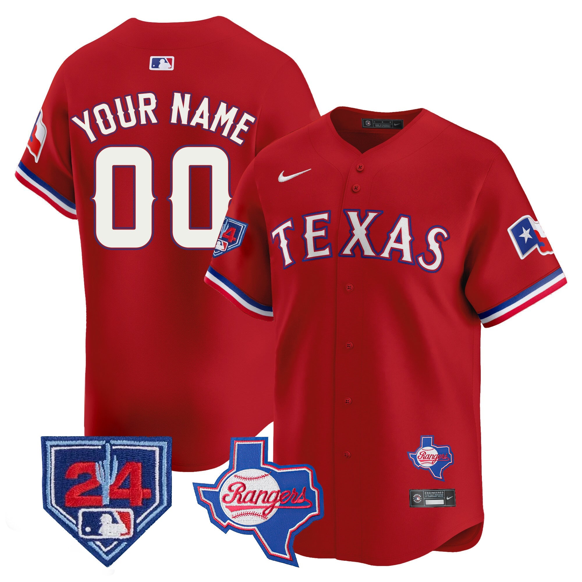 Texas 2024 Spring Training Patch Vapor Premier Limited Custom Jersey