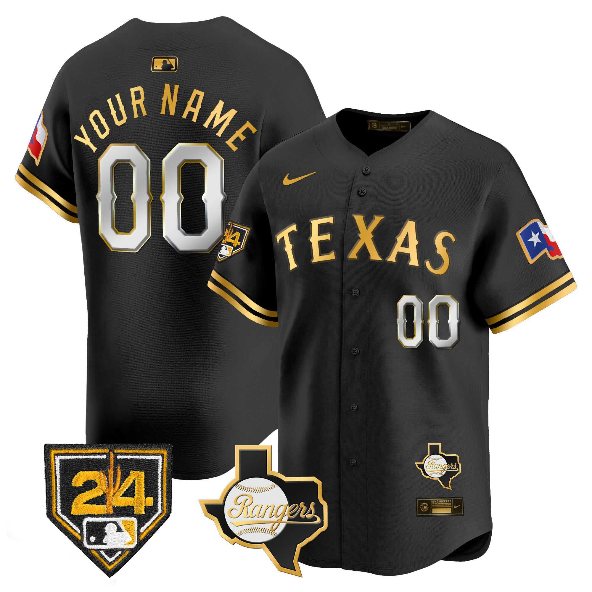 Texas 2024 Spring Training Patch Vapor Premier Limited Custom Jersey