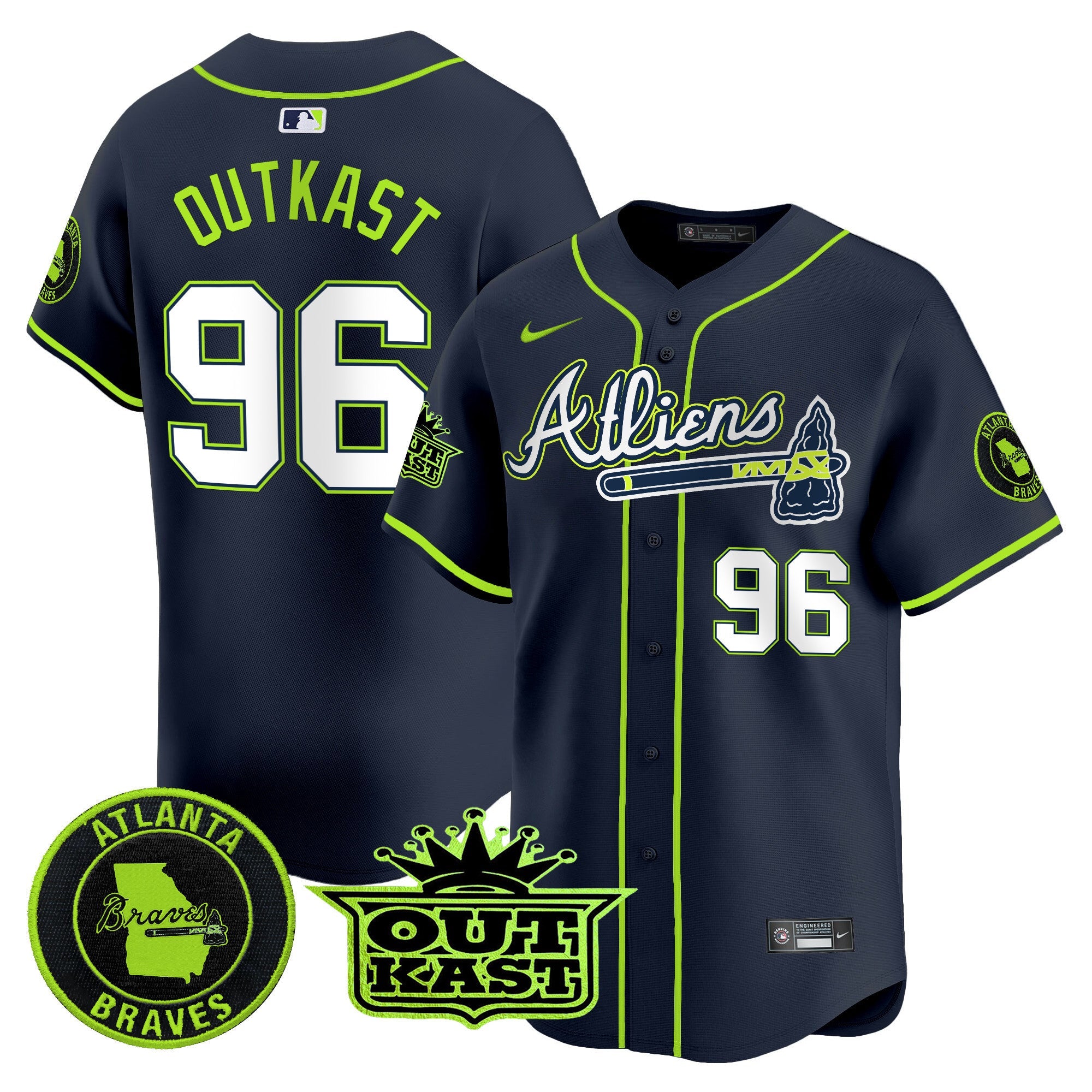 Men’s Atlanta Atliens Vapor Premier Limited Jersey