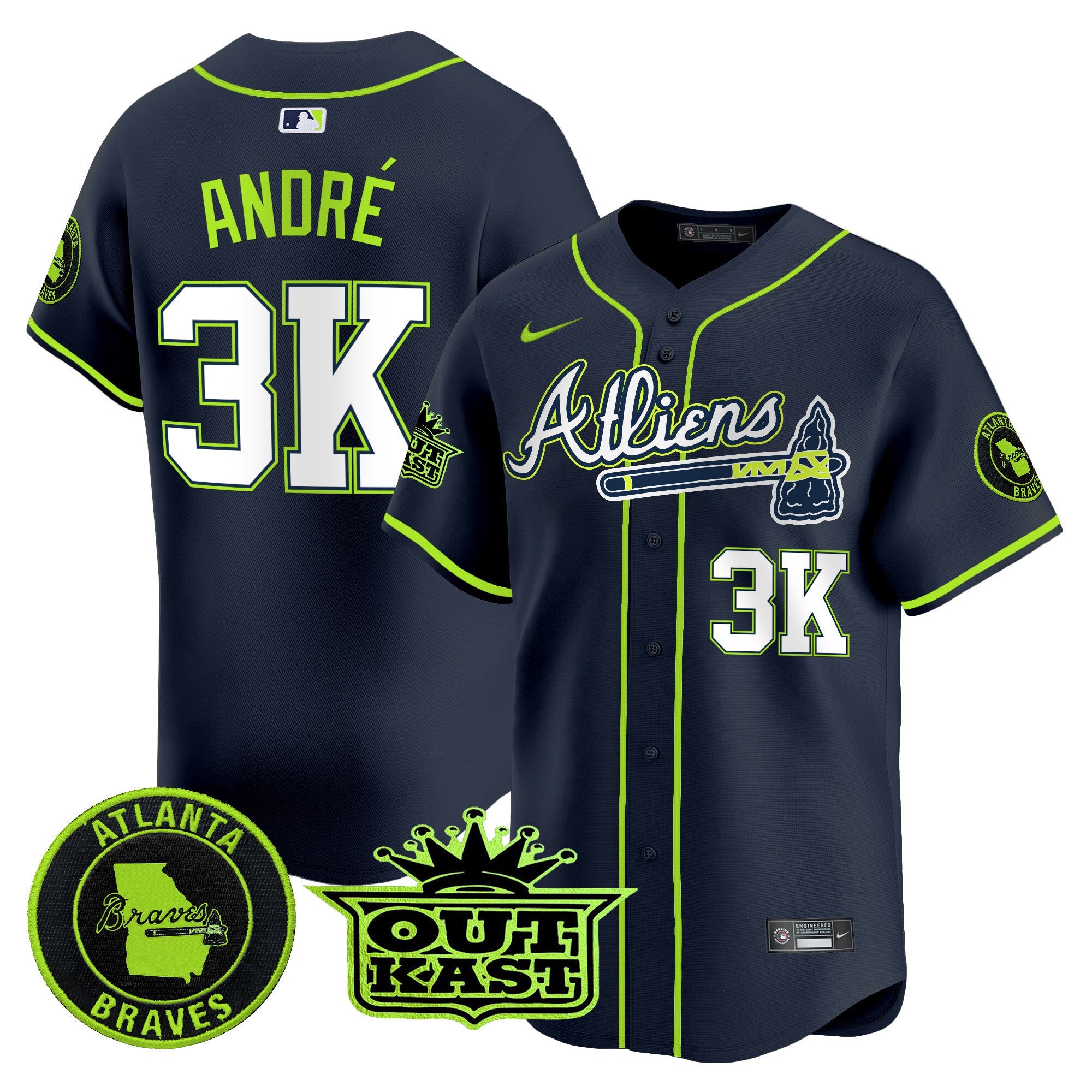 Men’s Atlanta Atliens Vapor Premier Limited Jersey