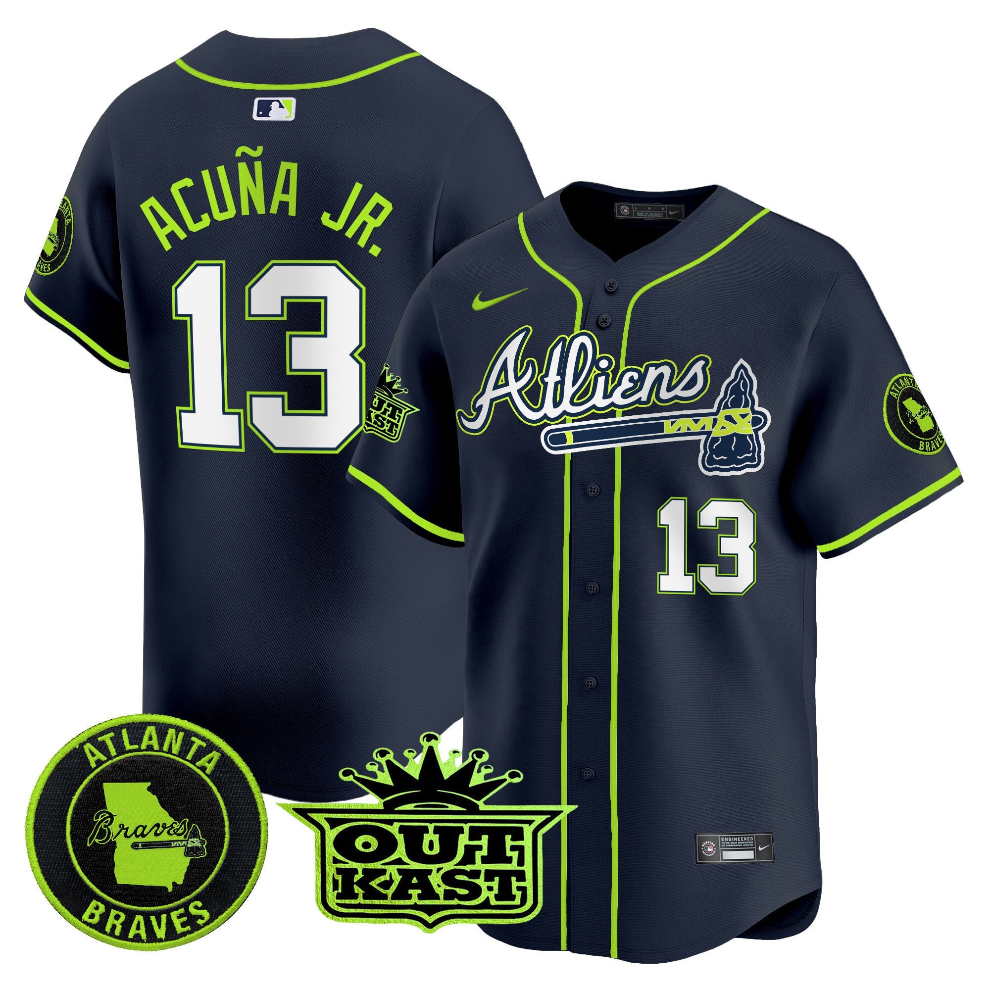 Men’s Atlanta Atliens Vapor Premier Limited Jersey