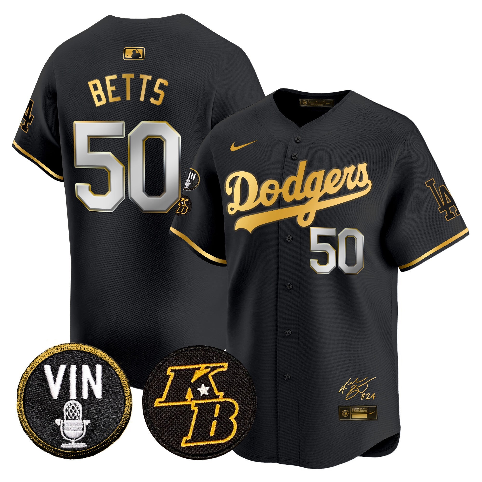Men’s Vin Patch & Kobe Bryant Signature Vapor Premier Limited Jersey