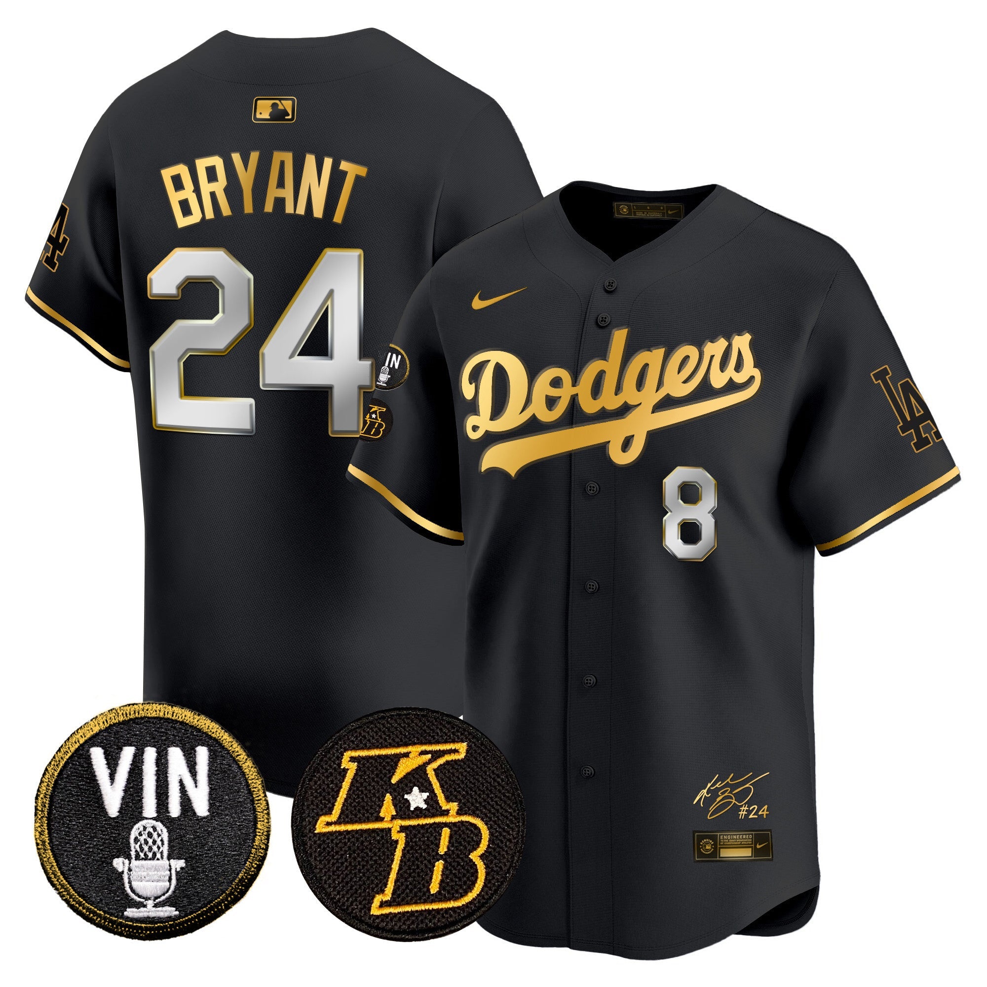 Men’s Vin Patch & Kobe Bryant Signature Vapor Premier Limited Jersey