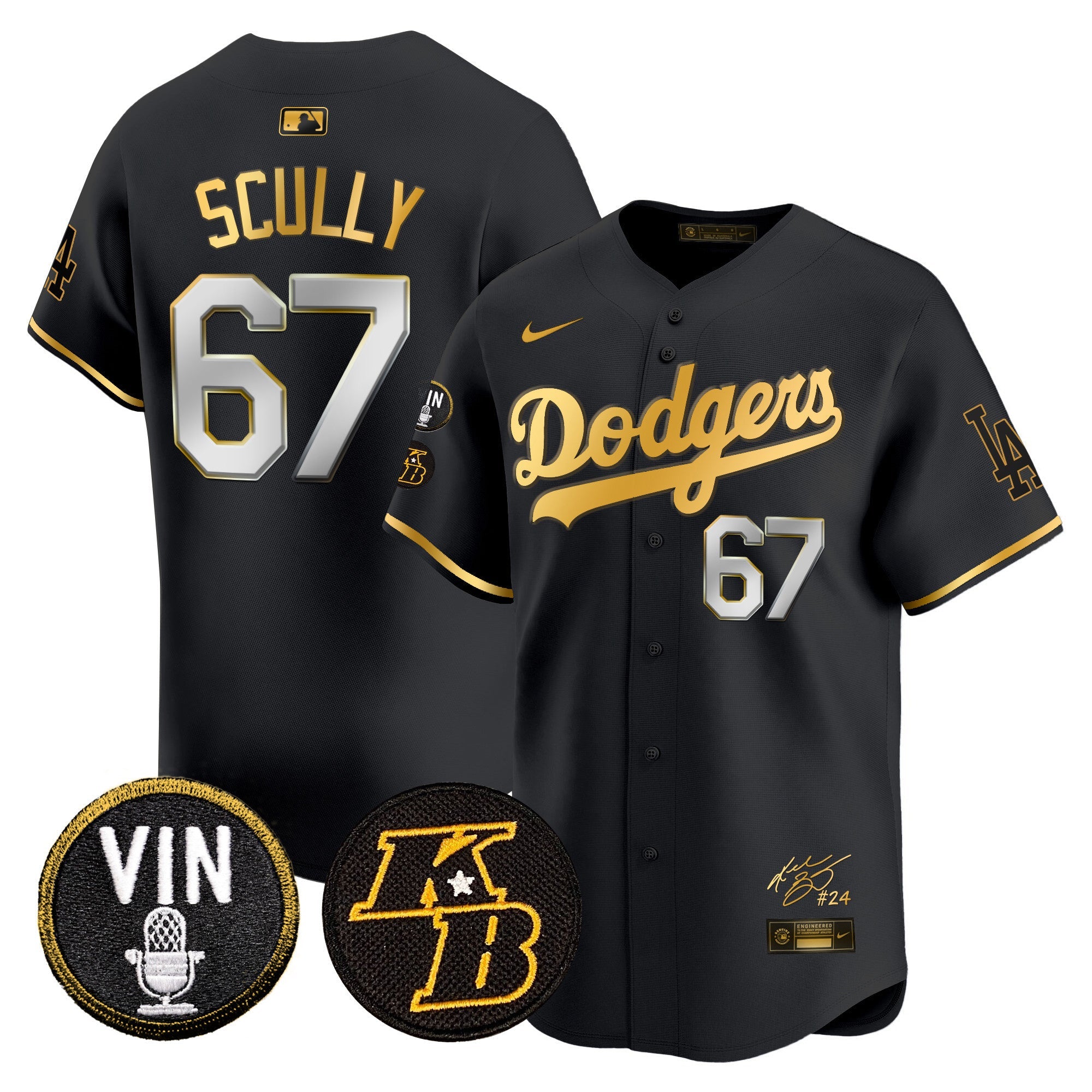 Men’s Vin Patch & Kobe Bryant Signature Vapor Premier Limited Jersey