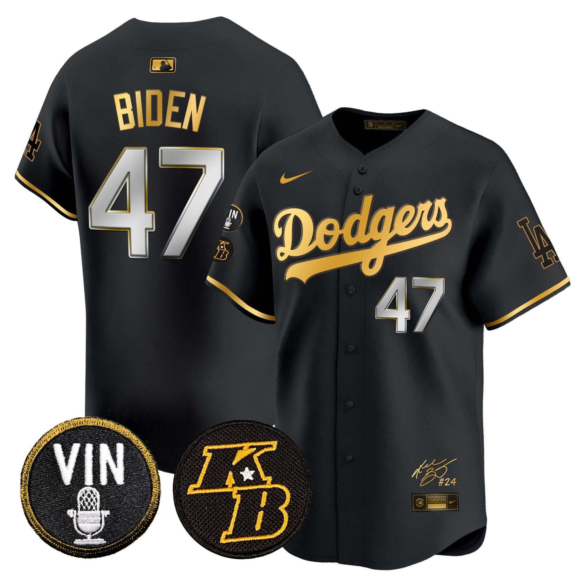 Men’s Vin Patch & Kobe Bryant Signature Vapor Premier Limited Jersey