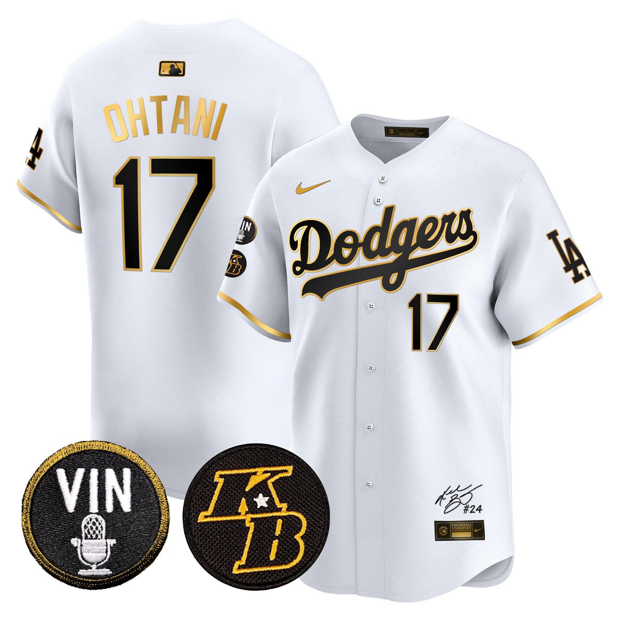 Men’s Vin Patch & Kobe Bryant Signature Vapor Premier Limited Jersey