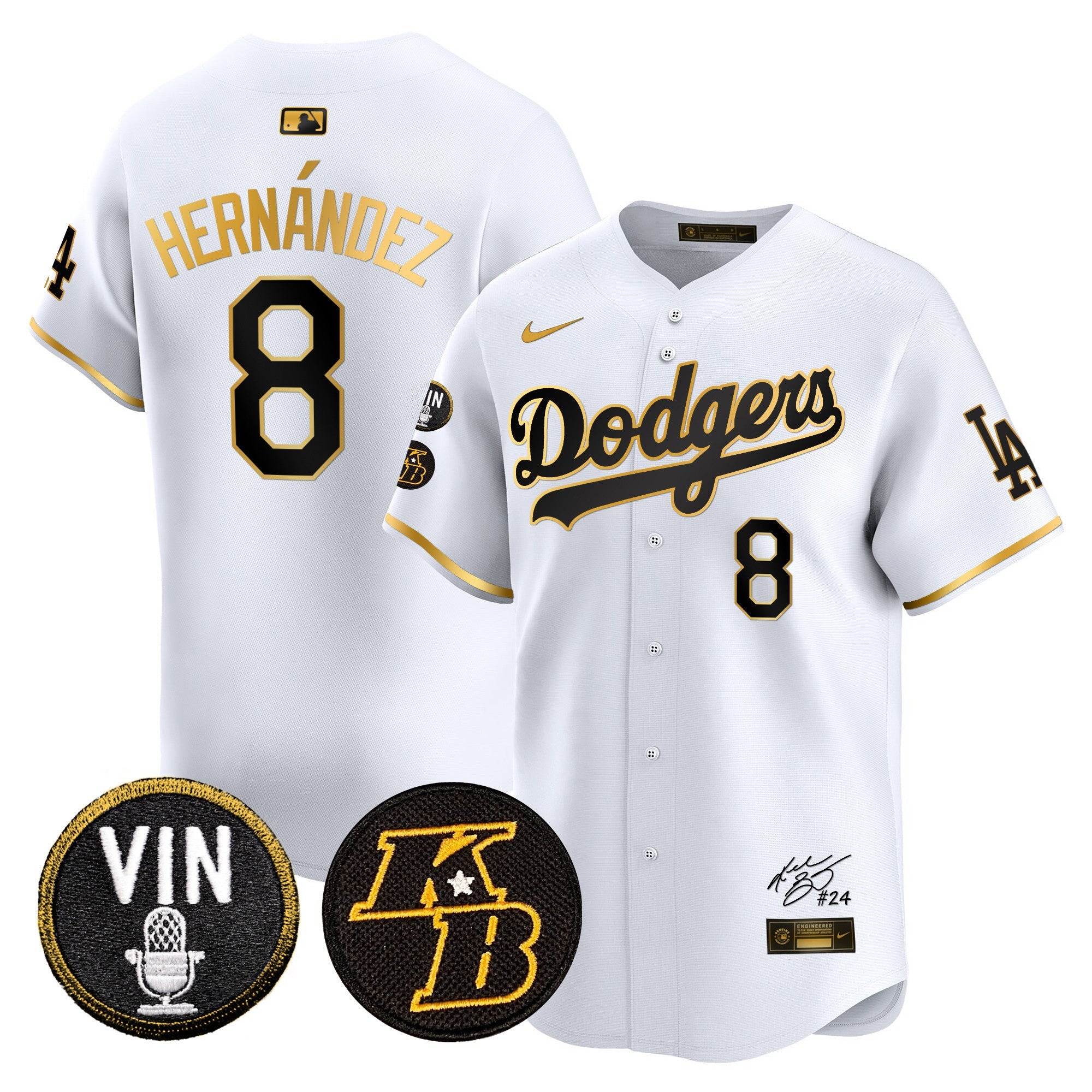 Men’s Vin Patch & Kobe Bryant Signature Vapor Premier Limited Jersey