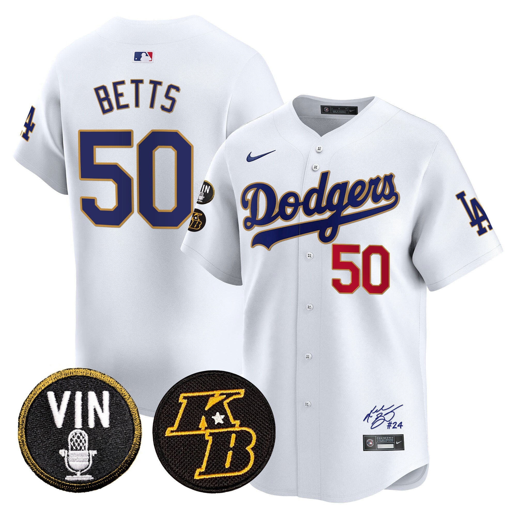 Men’s Vin Patch & Kobe Bryant Signature Vapor Premier Limited Jersey
