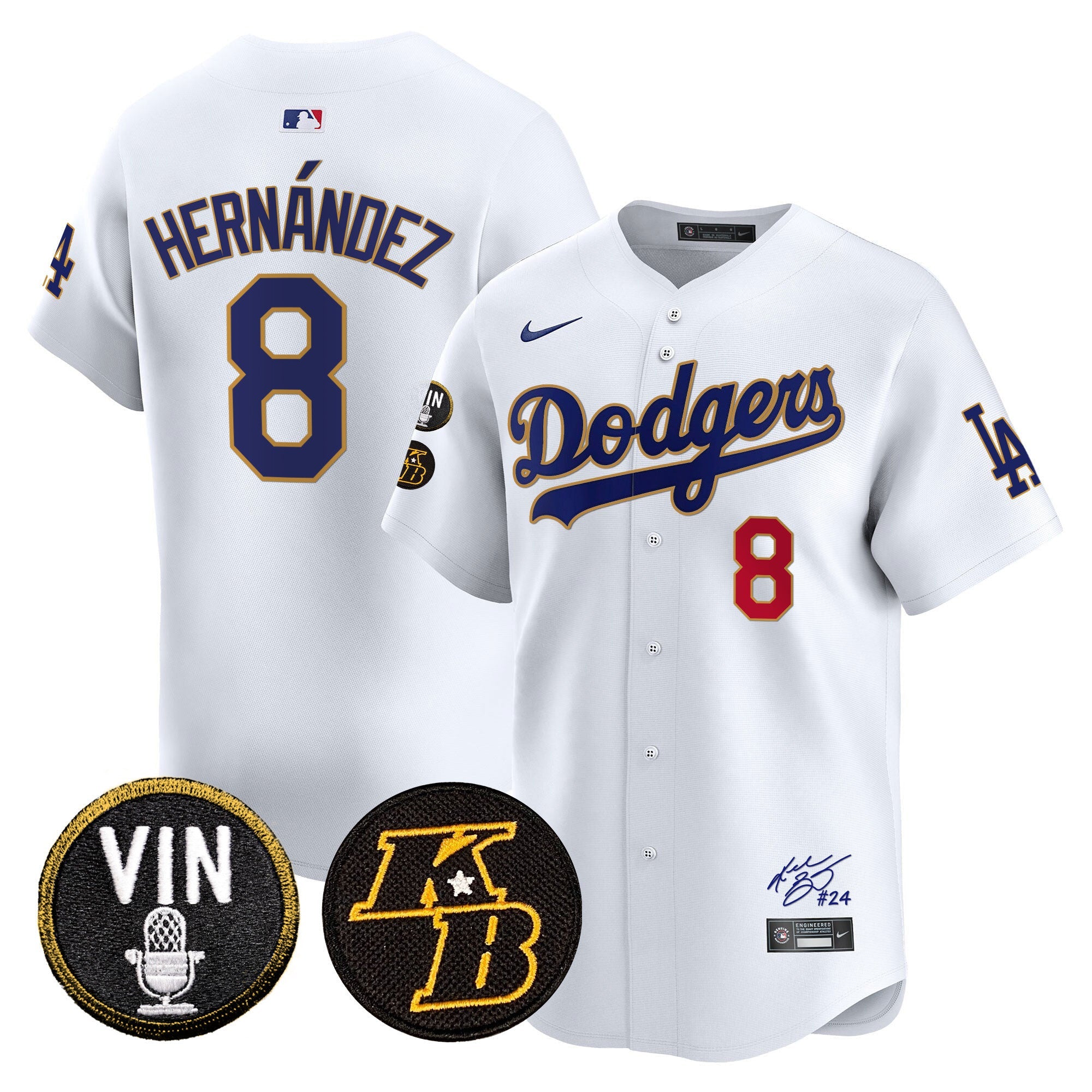 Men’s Vin Patch & Kobe Bryant Signature Vapor Premier Limited Jersey
