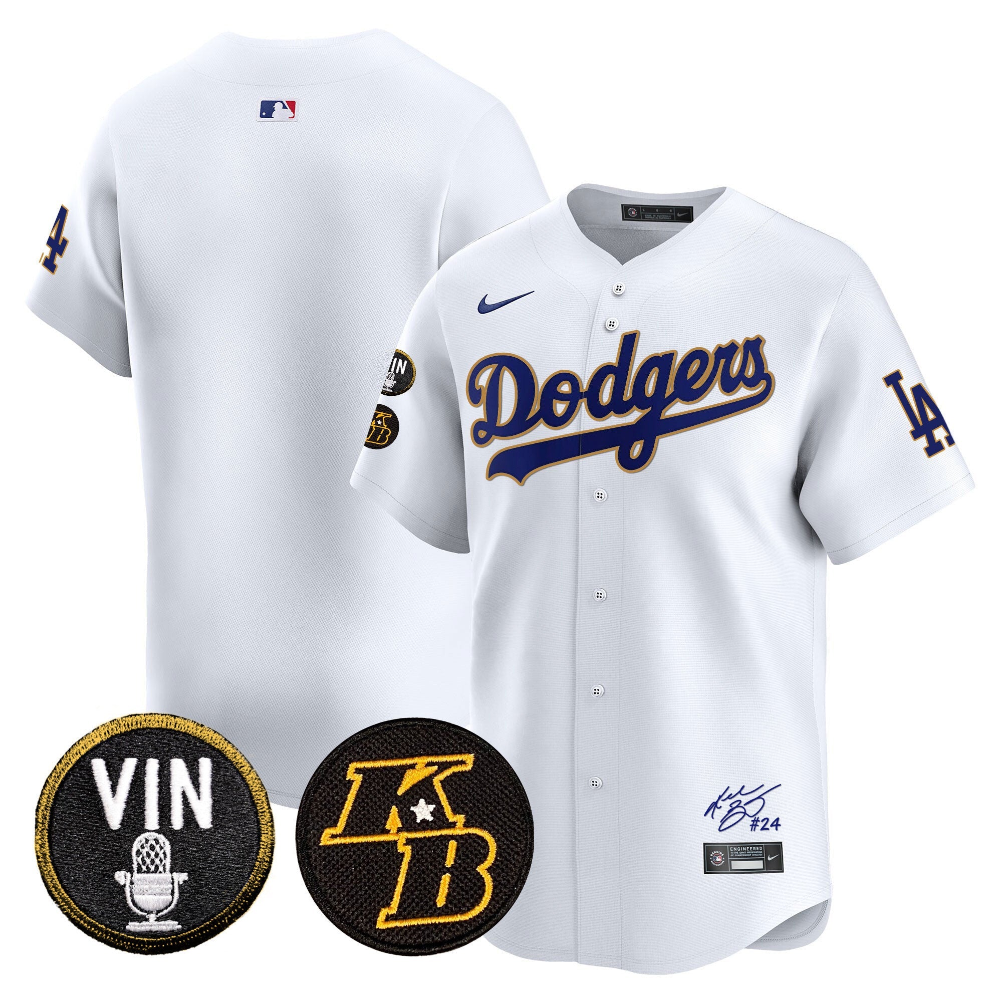 Men’s Vin Patch & Kobe Bryant Signature Vapor Premier Limited Jersey