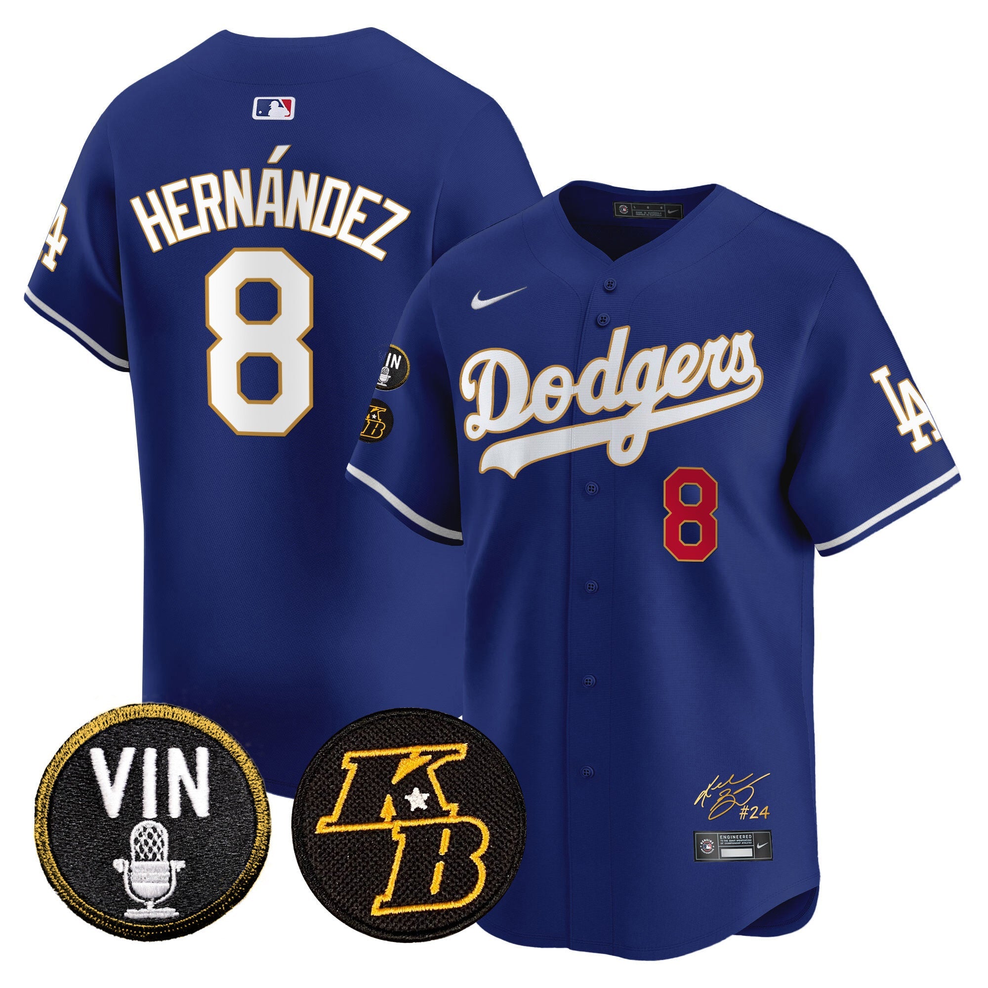 Men’s Vin Patch & Kobe Bryant Signature Vapor Premier Limited Jersey