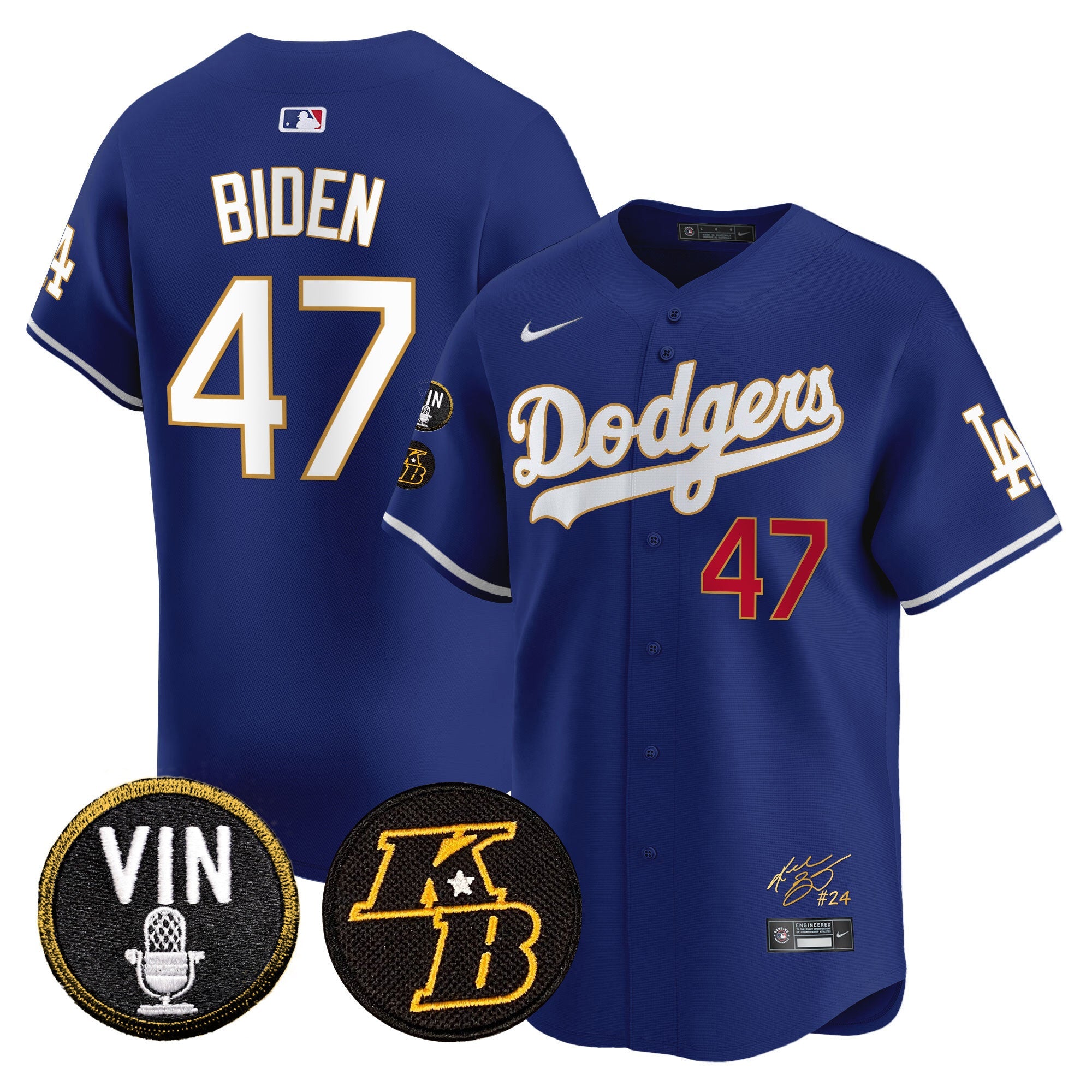 Men’s Vin Patch & Kobe Bryant Signature Vapor Premier Limited Jersey