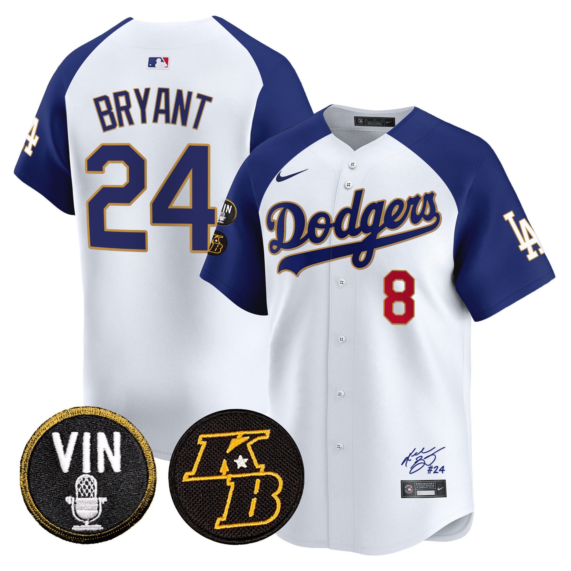 Men’s Vin Patch & Kobe Bryant Signature Vapor Premier Limited Jersey