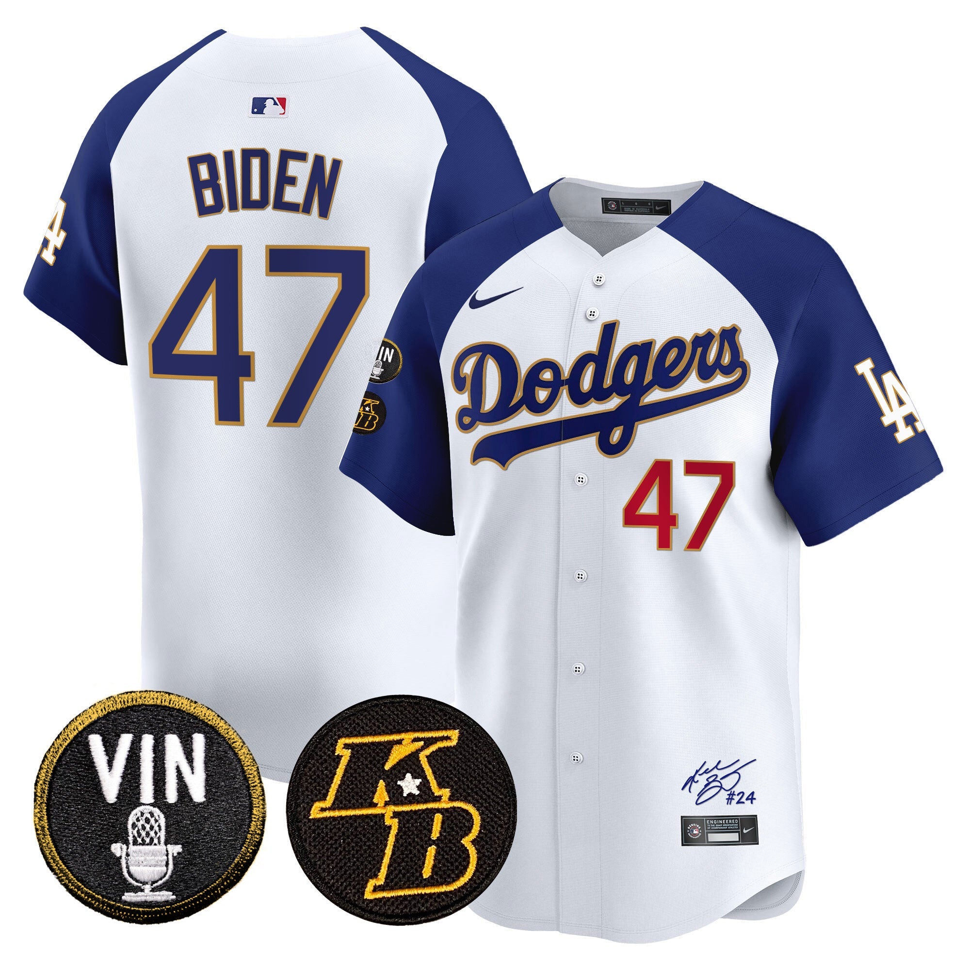 Men’s Vin Patch & Kobe Bryant Signature Vapor Premier Limited Jersey
