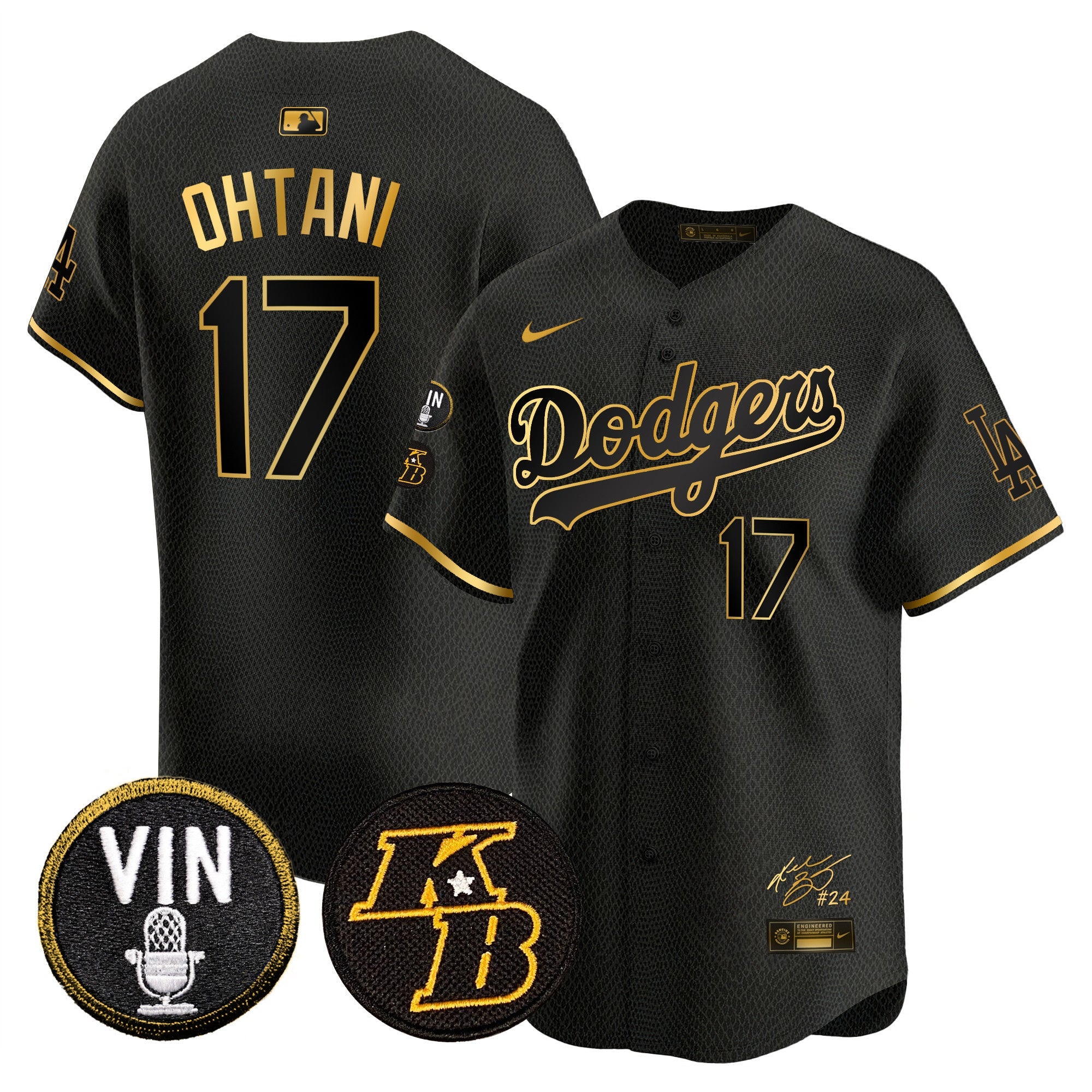 Men’s Vin Patch & Kobe Bryant Signature Vapor Premier Limited Jersey