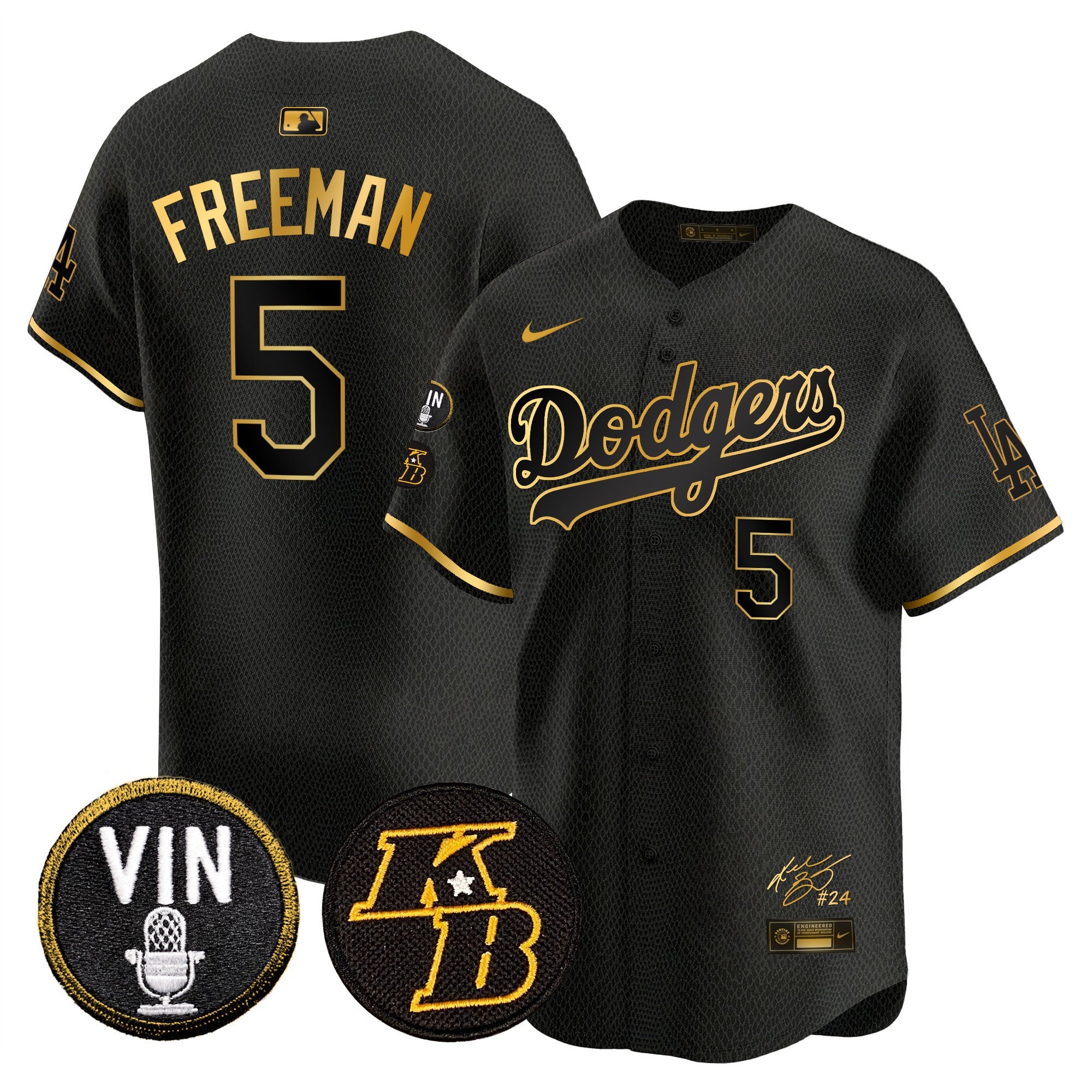 Men’s Vin Patch & Kobe Bryant Signature Vapor Premier Limited Jersey