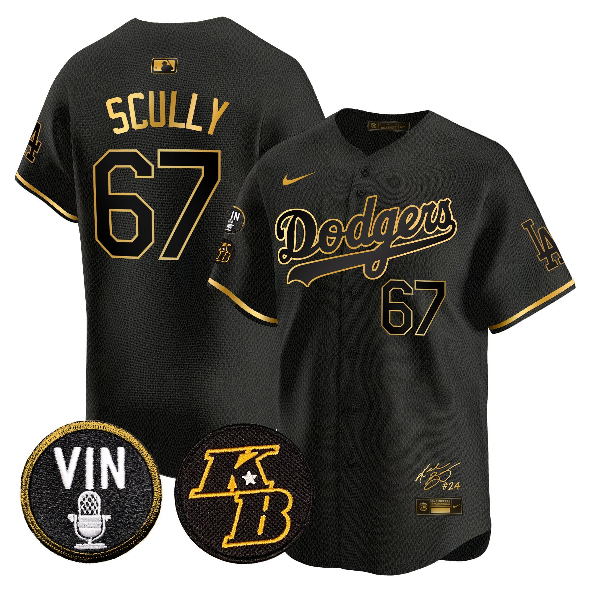 Men’s Vin Patch & Kobe Bryant Signature Vapor Premier Limited Jersey