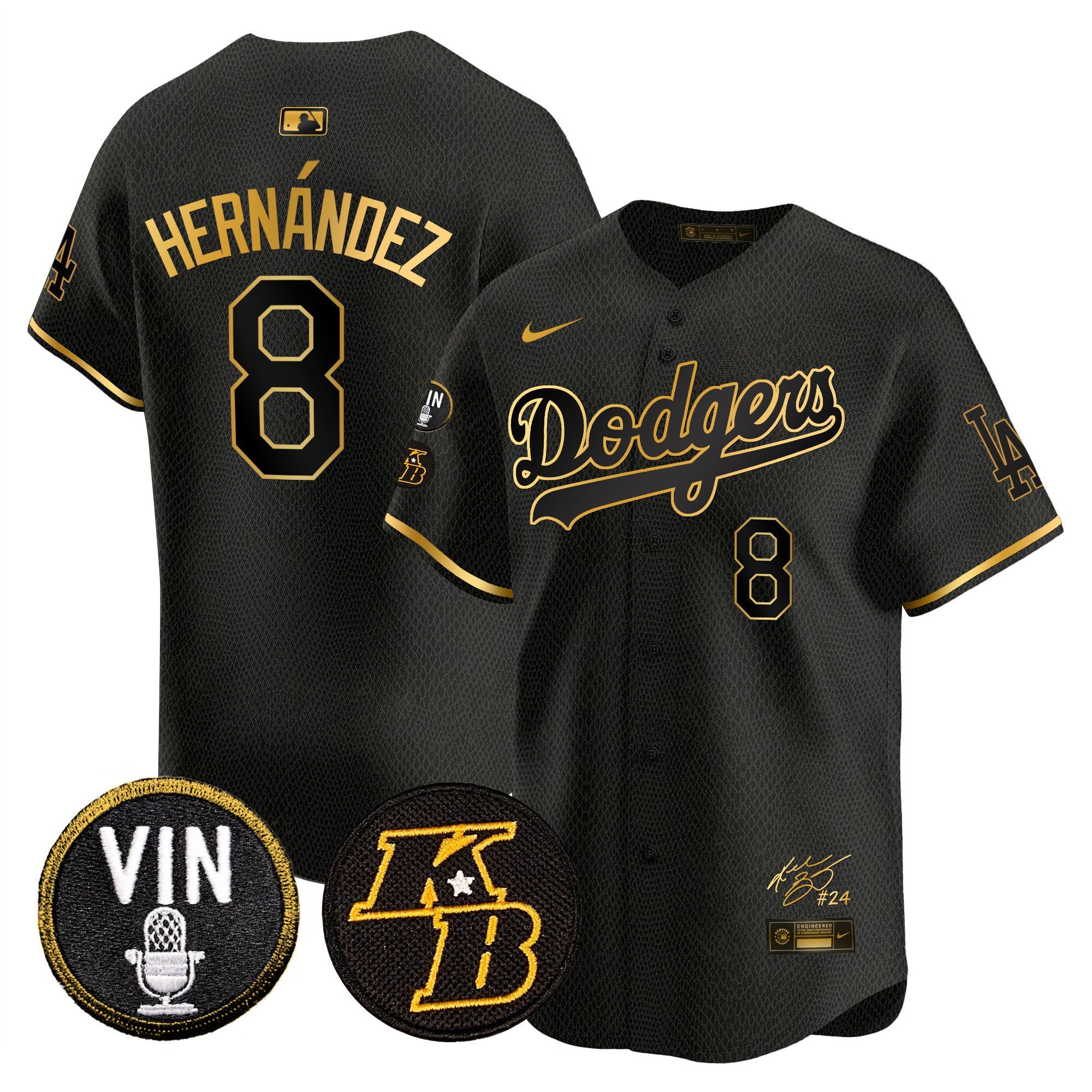 Men’s Vin Patch & Kobe Bryant Signature Vapor Premier Limited Jersey