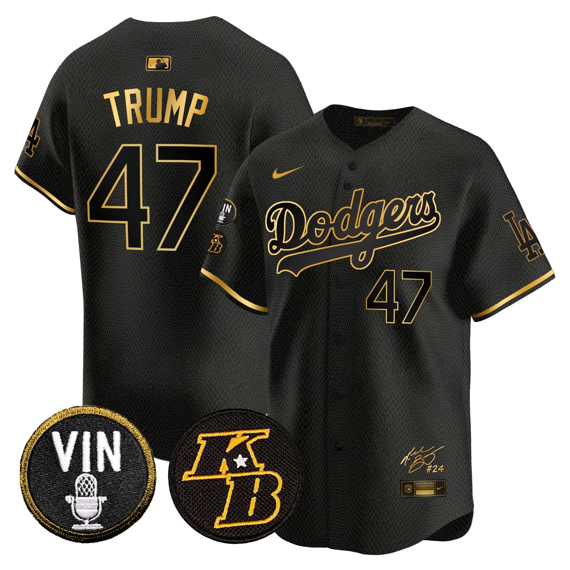 Men’s Vin Patch & Kobe Bryant Signature Vapor Premier Limited Jersey