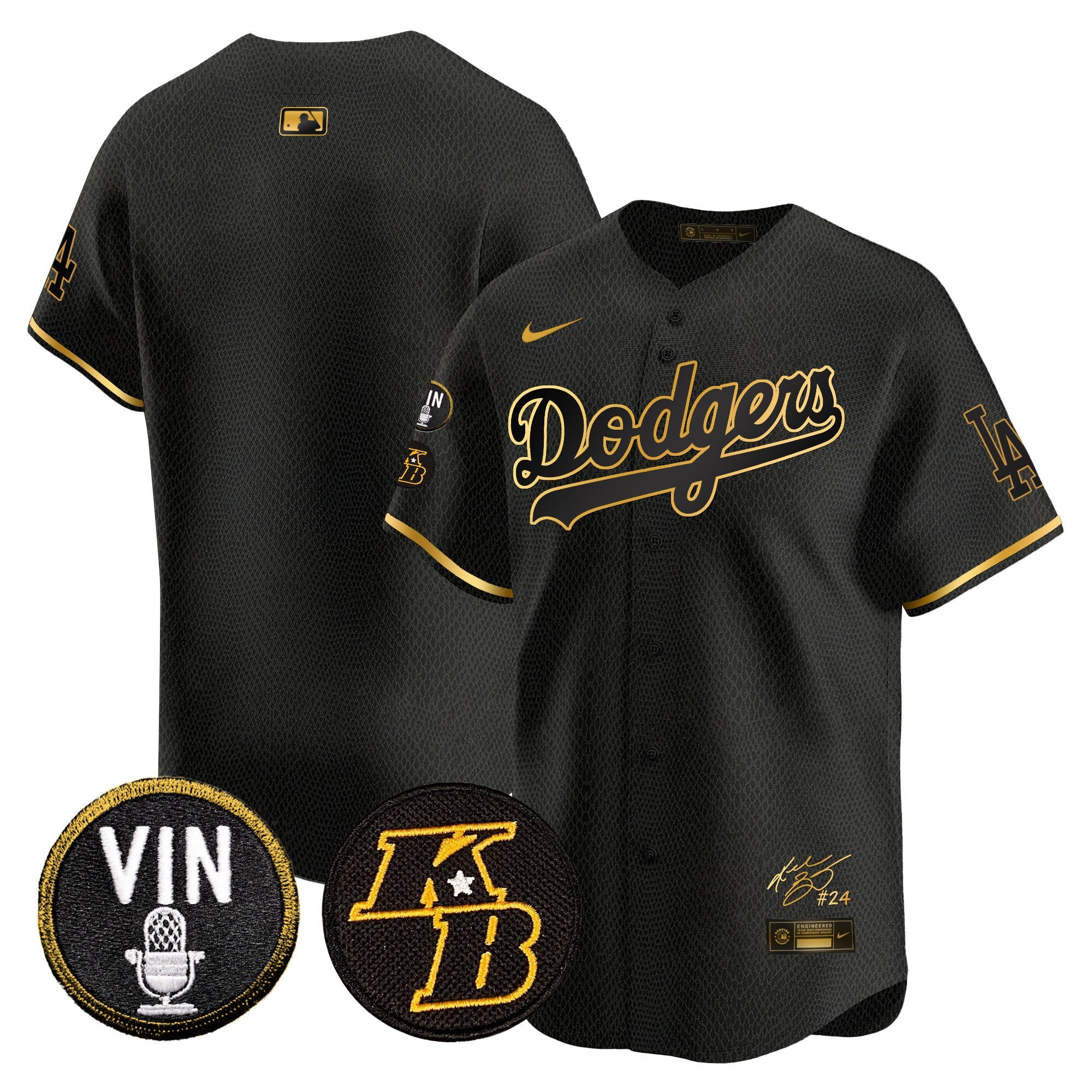 Men’s Vin Patch & Kobe Bryant Signature Vapor Premier Limited Jersey
