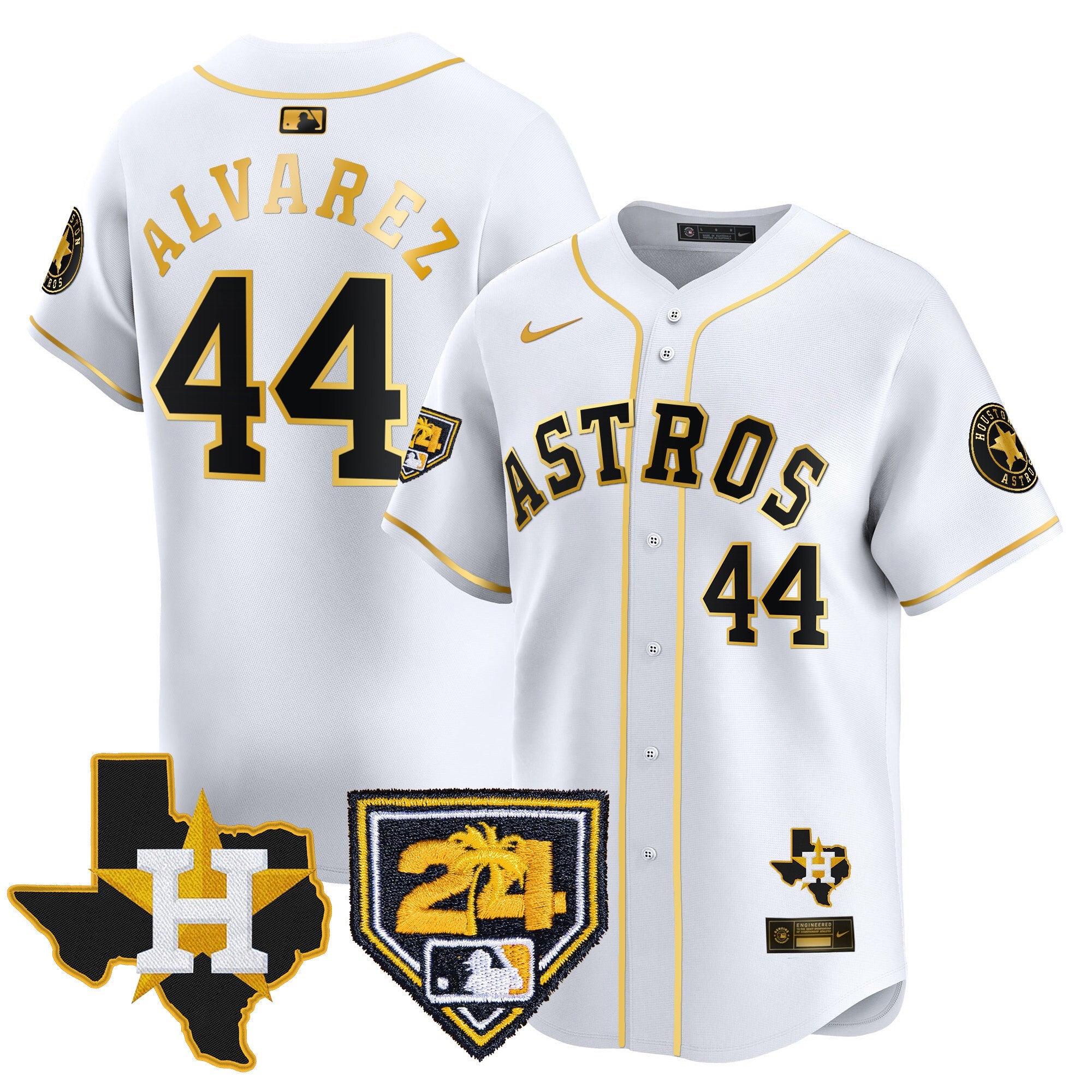 Men’s Houston 2024 Spring Training & Texas Patch Vapor Premier Limited Jersey