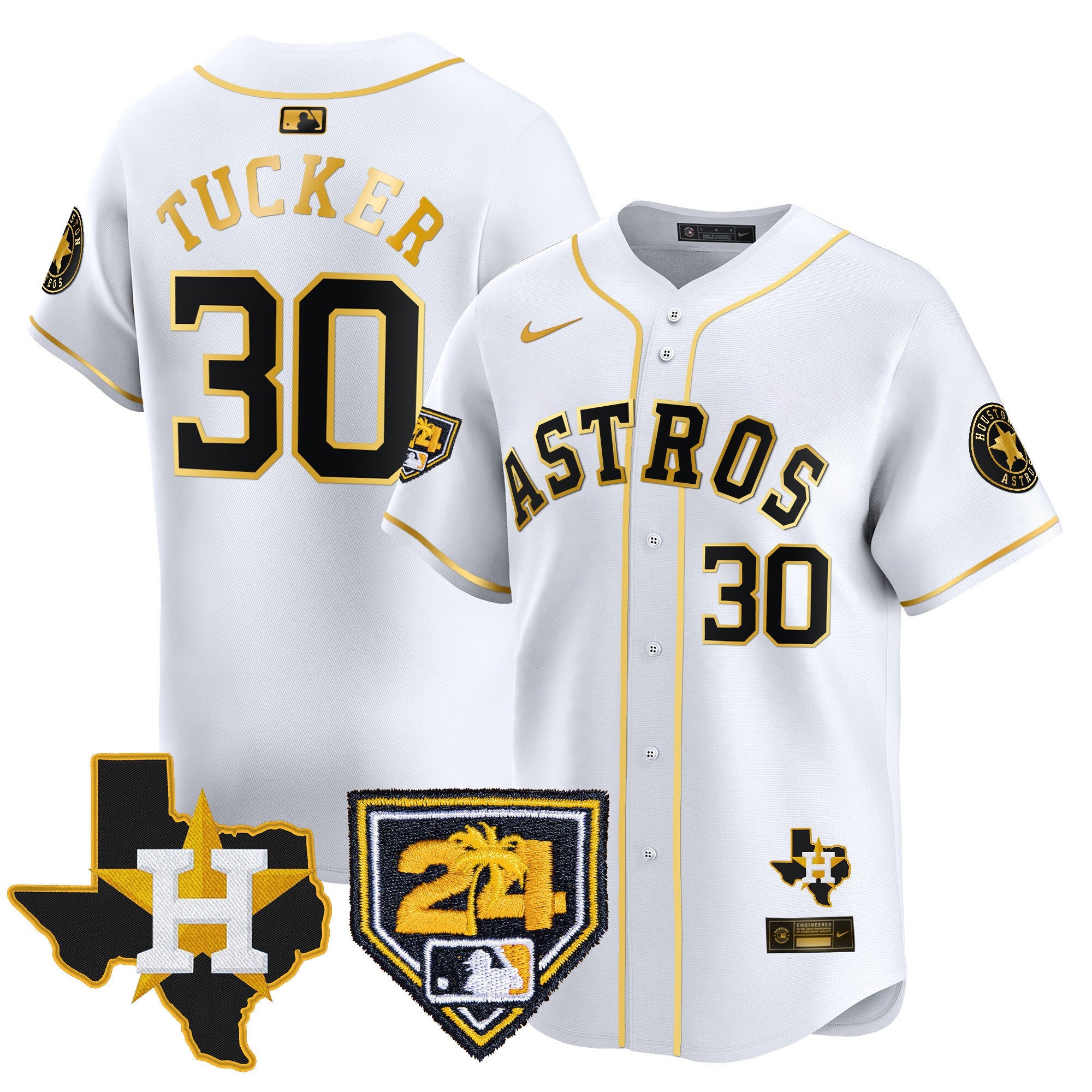 Men’s Houston 2024 Spring Training & Texas Patch Vapor Premier Limited Jersey