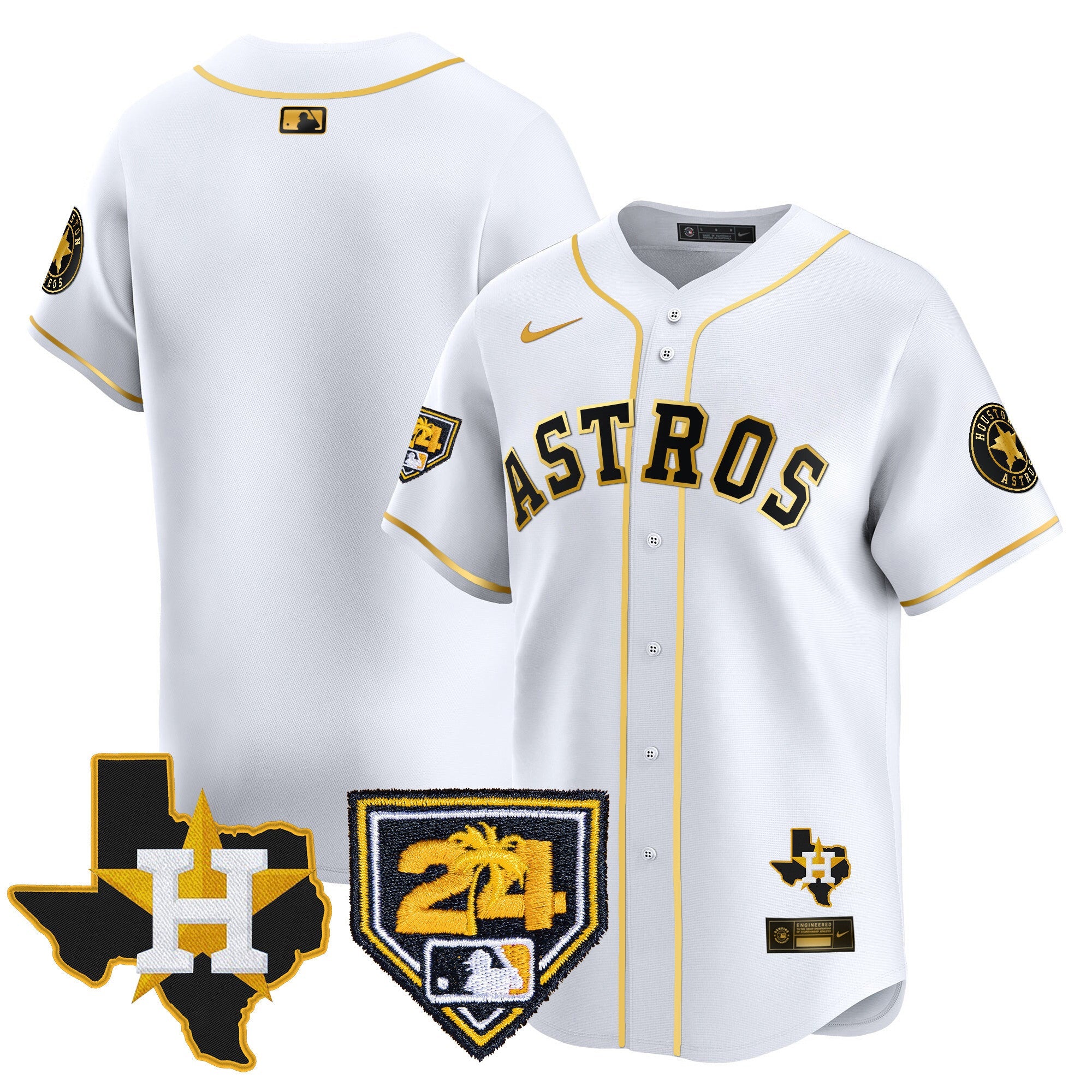 Men’s Houston 2024 Spring Training & Texas Patch Vapor Premier Limited Jersey