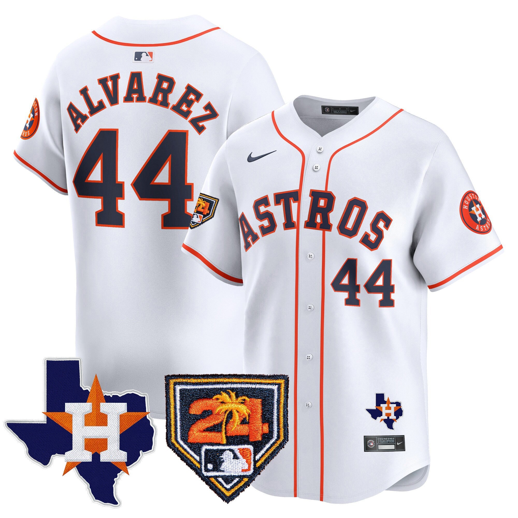Men’s Houston 2024 Spring Training & Texas Patch Vapor Premier Limited Jersey