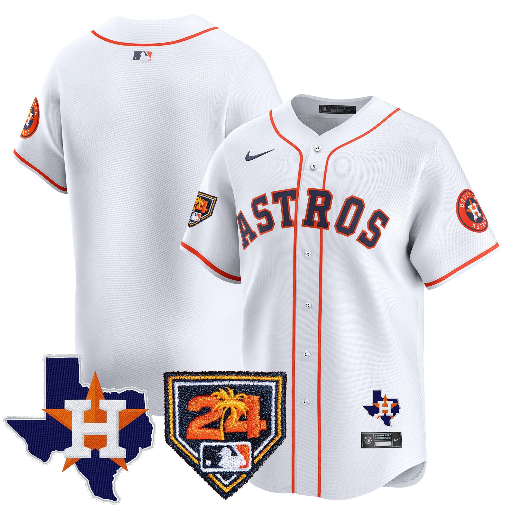 Men’s Houston 2024 Spring Training & Texas Patch Vapor Premier Limited Jersey
