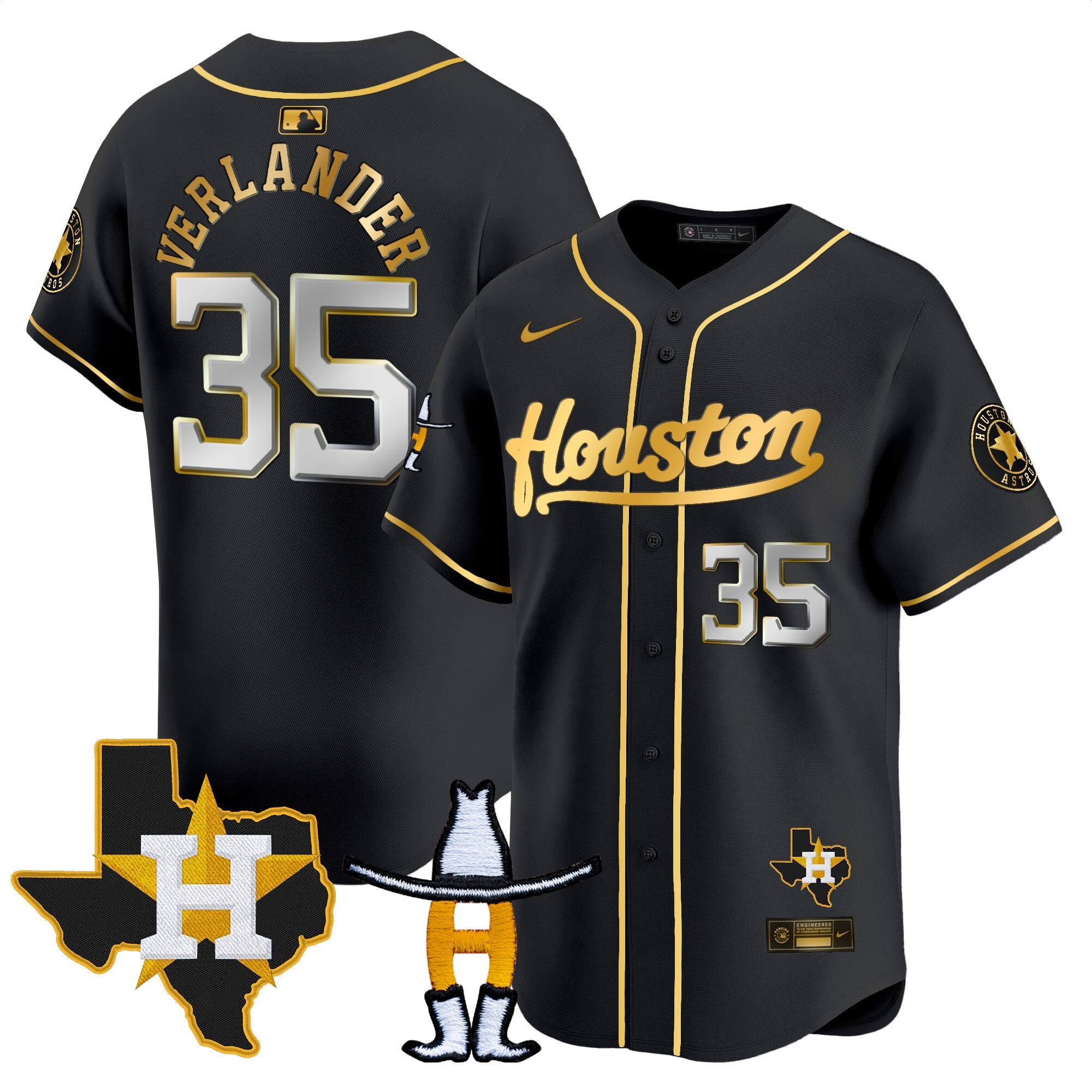 Men’s Houston Houston Rodeo Patch Vapor Premier Limited Jersey