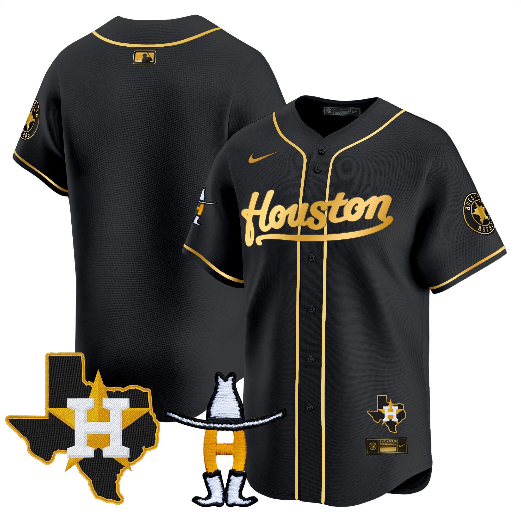 Men’s Houston Houston Rodeo Patch Vapor Premier Limited Jersey