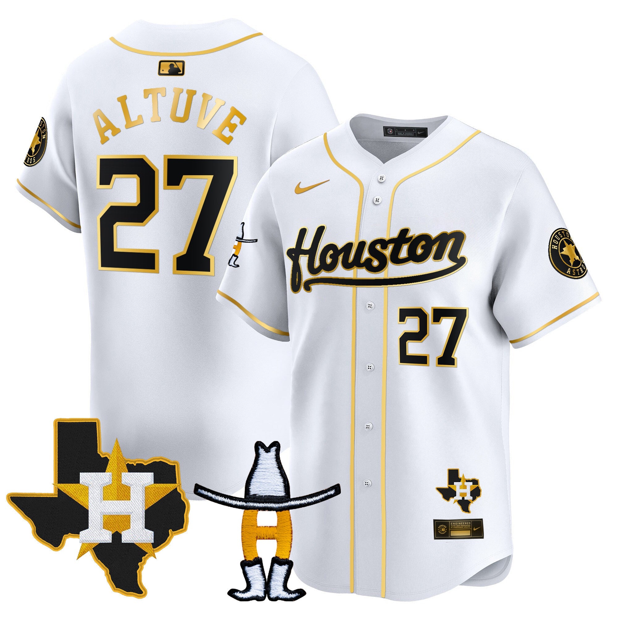 Men’s Houston Houston Rodeo Patch Vapor Premier Limited Jersey