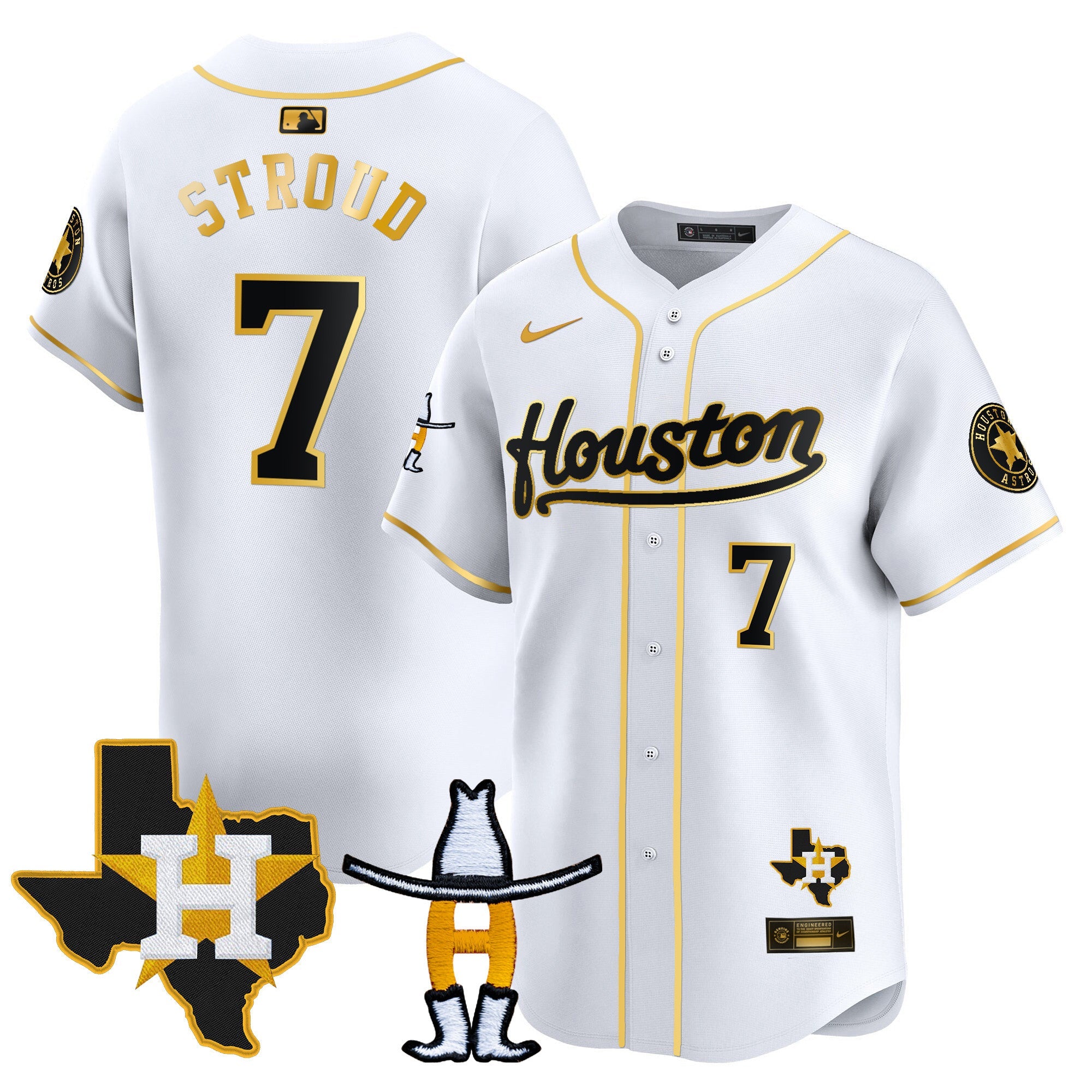 Men’s Houston Houston Rodeo Patch Vapor Premier Limited Jersey